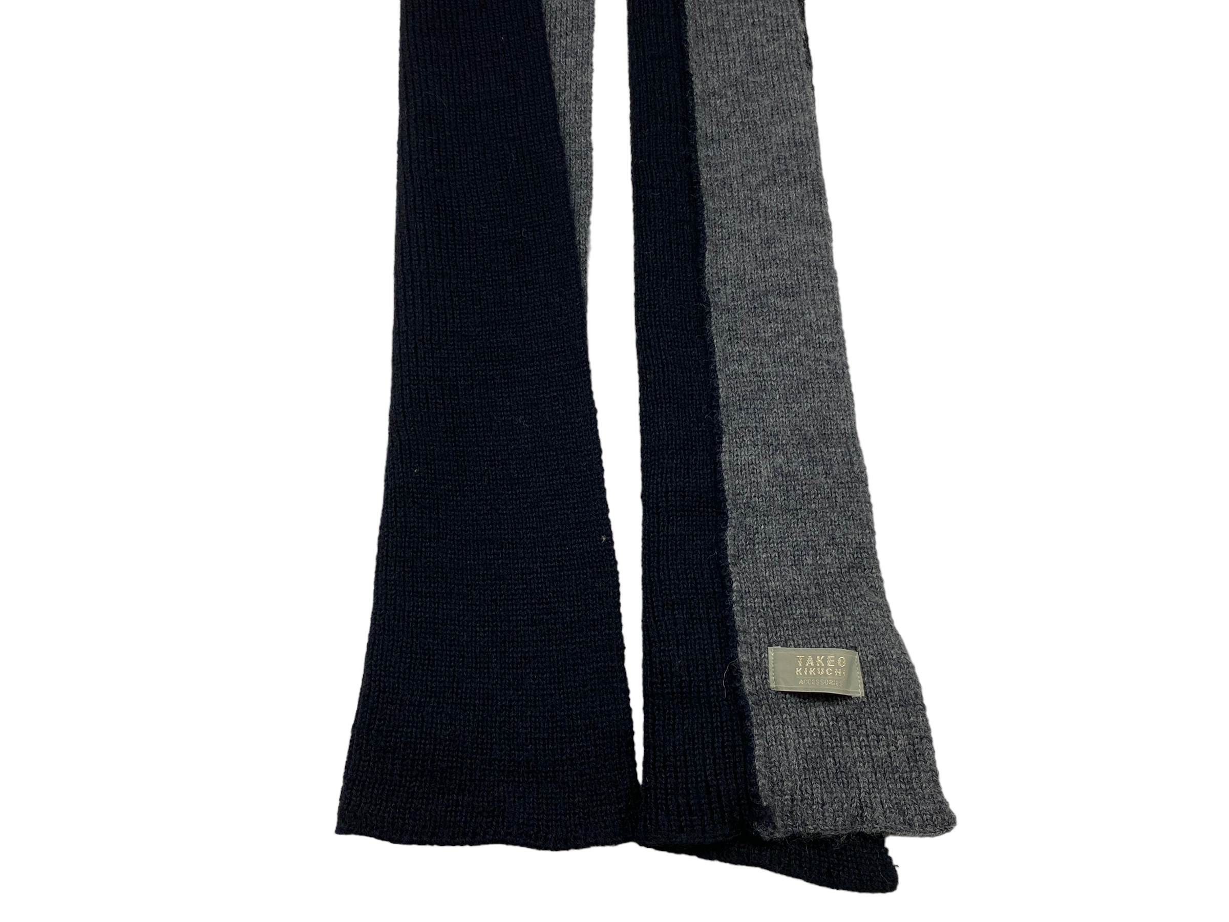 Takeo Kikuchi × Vintage Takeo Kikuchi scarf Knitted Pure Wool Vintage Scarves Size ONE SIZE - 7 Thumbnail