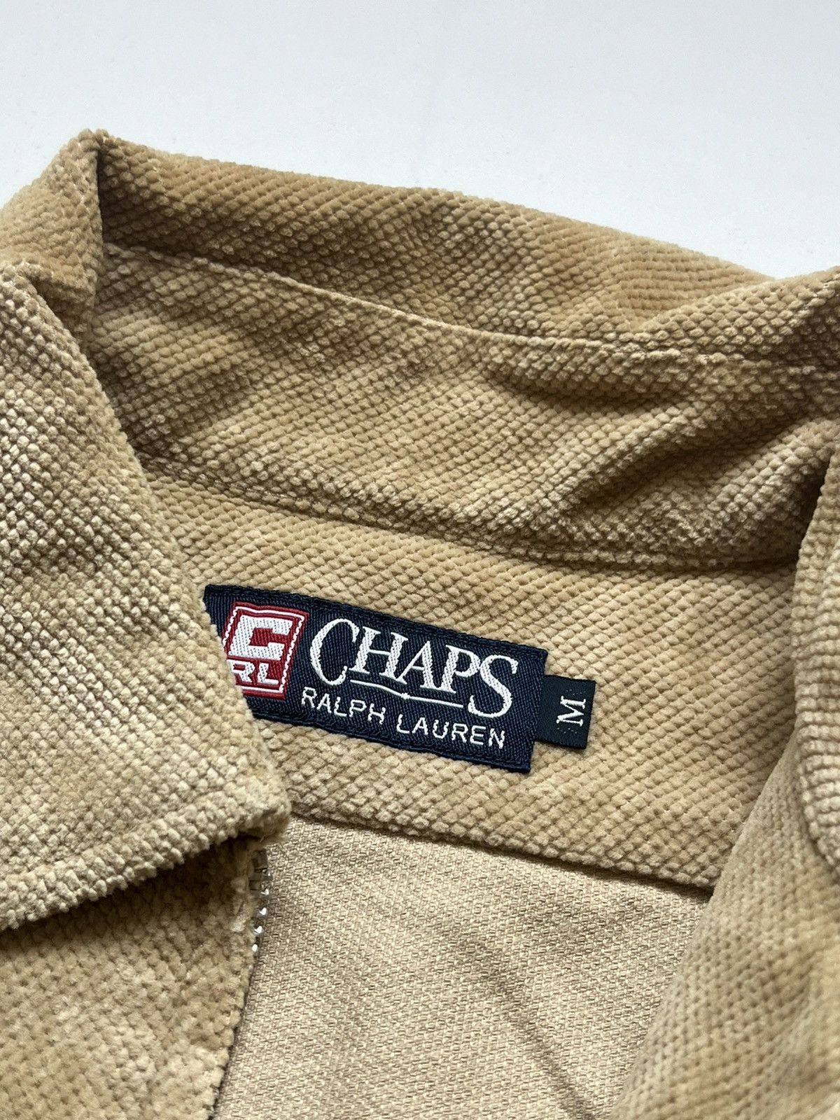 Chaps Ralph Lauren × Polo Ralph Lauren Chaps Ralph Lauren Single Pocket Corduroy Beige Jacket Size US M / EU 48-50 / 2 - 2 Thumbnail