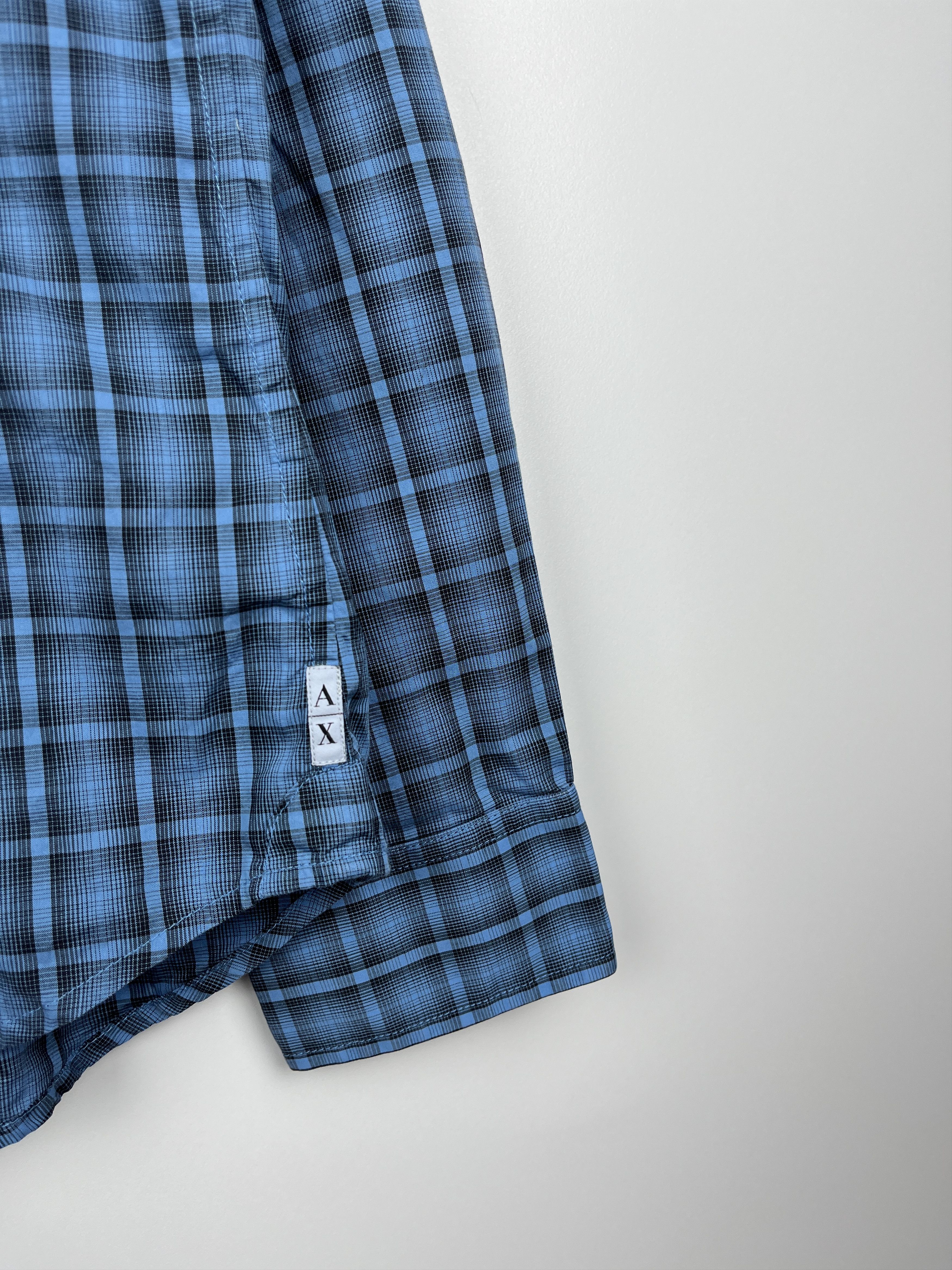 Armani Exchange A/X Armani Exchange Check Long Sleeve Button Up Shirt Size US M / EU 48-50 / 2 - 9 Thumbnail