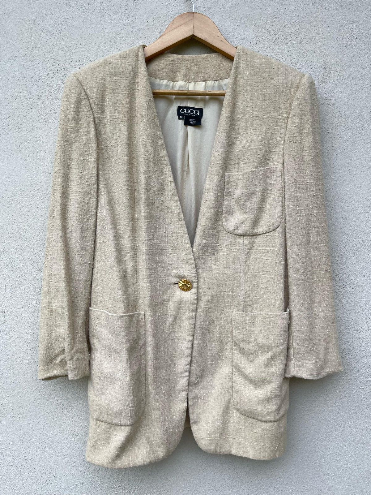 Vintage Gucci Silk Coat Jacket