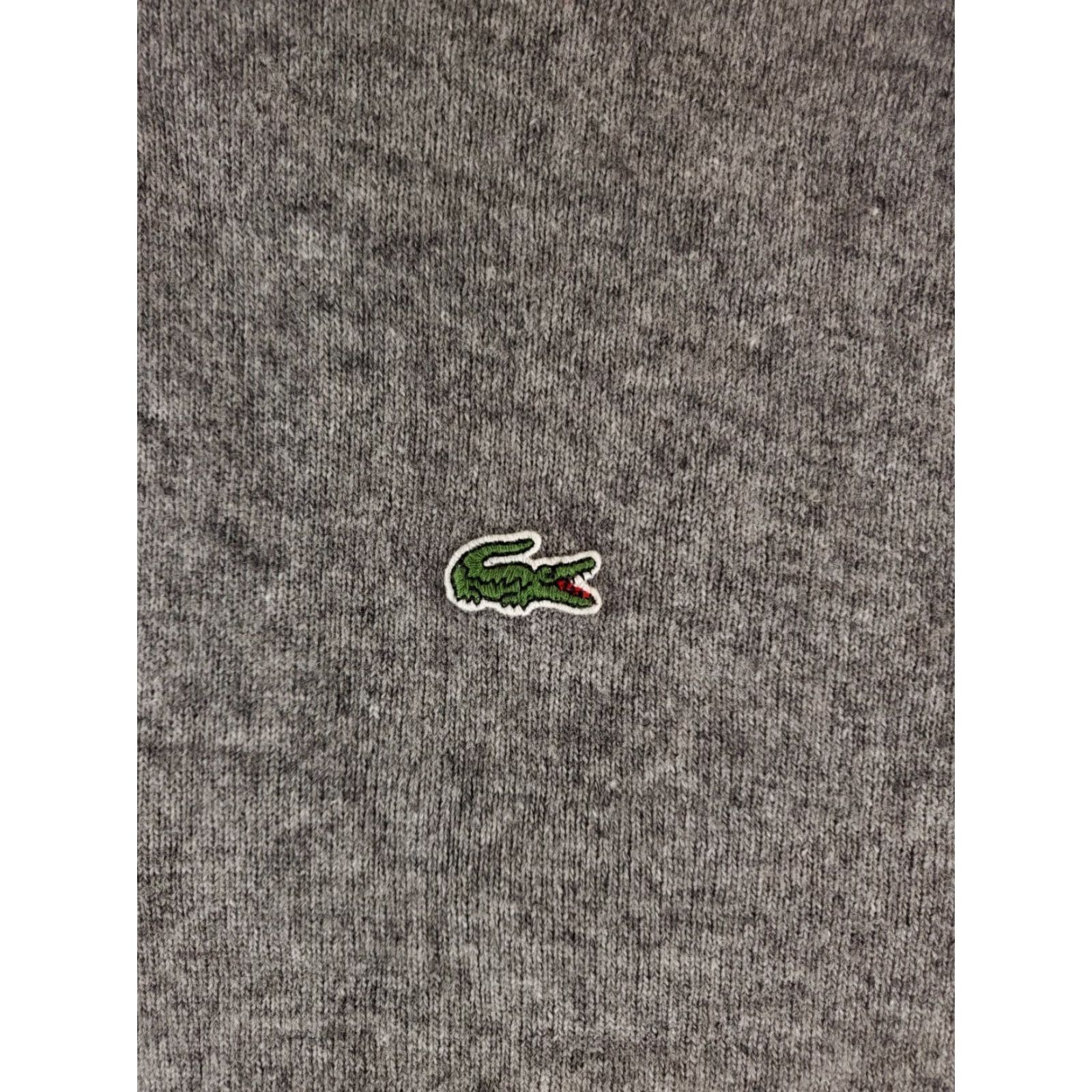 Lacoste Lacoste 1/4 Zip Wool Cotton Blend Sweater Long Sleeve Gray Mens XXL FR 7 Pullover Size US XXL / EU 58 / 5 - 2 Thumbnail