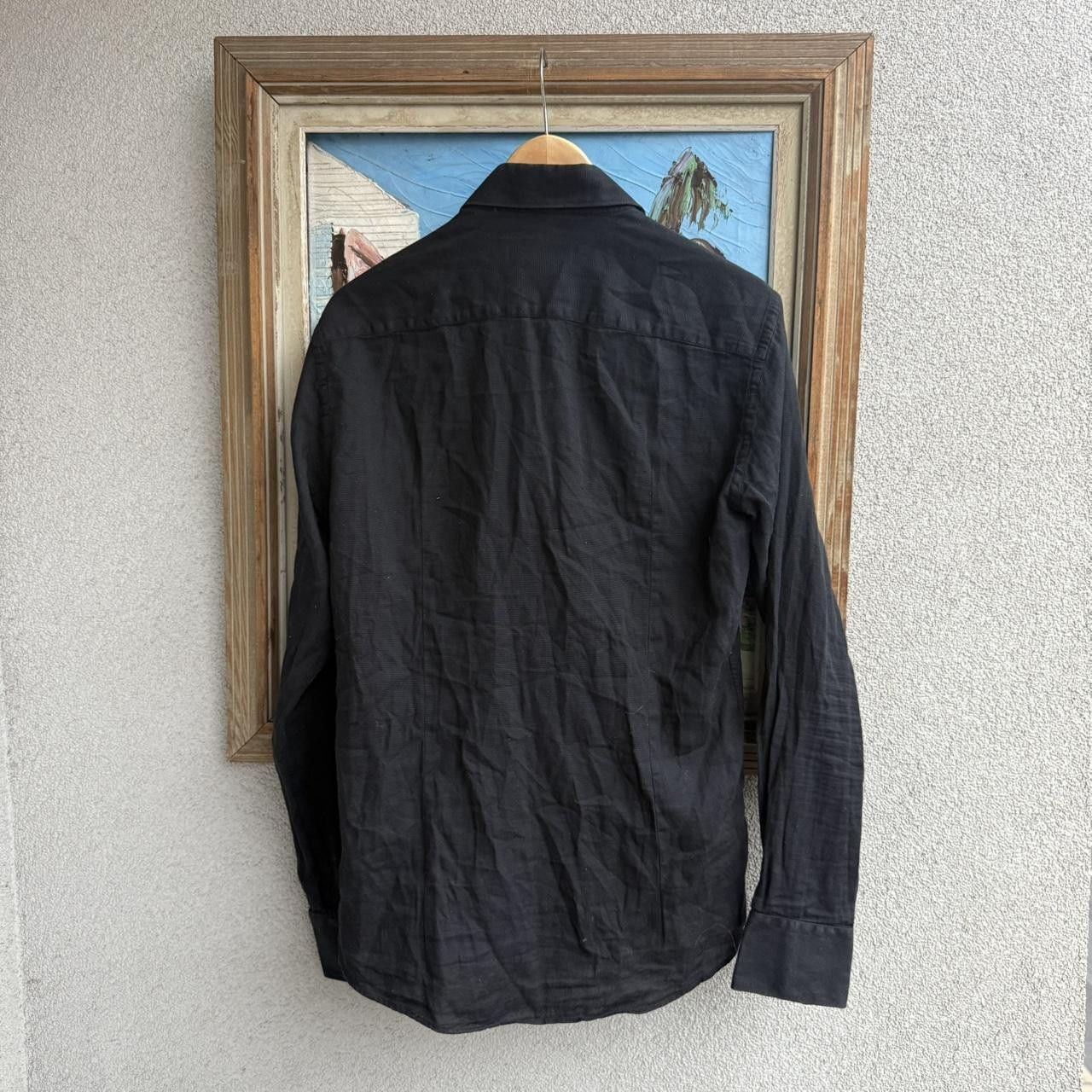Versace Versace Black Button Up Shirt Minimalist Italian Designer Size US M / EU 48-50 / 2 - 2 Thumbnail