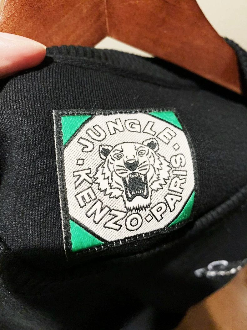 Kenzo KENZO Tiger head embroidery logo with velvet hoodie Size S / US 4 / IT 40 - 2 Thumbnail