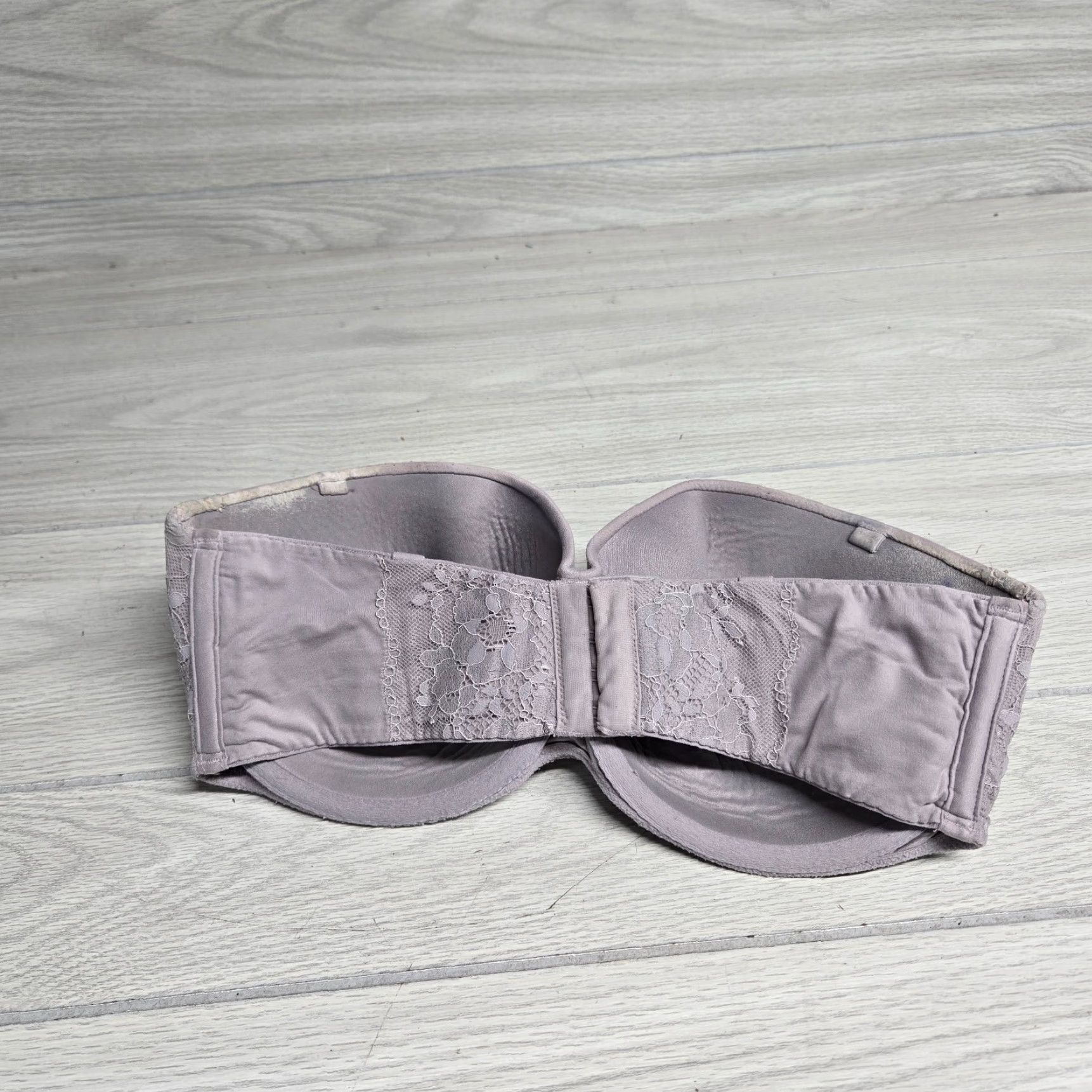 Victoria's Secret Victoria's Secret Bra Purple Strapless Lined Sans Bretelles Double 34DDD Size ONE SIZE - 3 Thumbnail