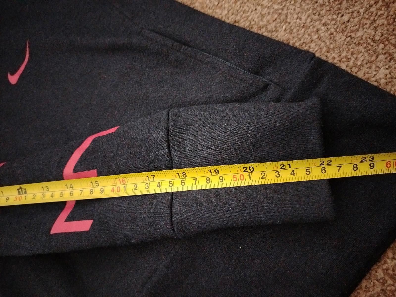 Nike Nike Dri-FIT Hoodie Women’s Small Navy Pink Swoosh Thumbhole Size S / US 4 / IT 40 - 9 Thumbnail