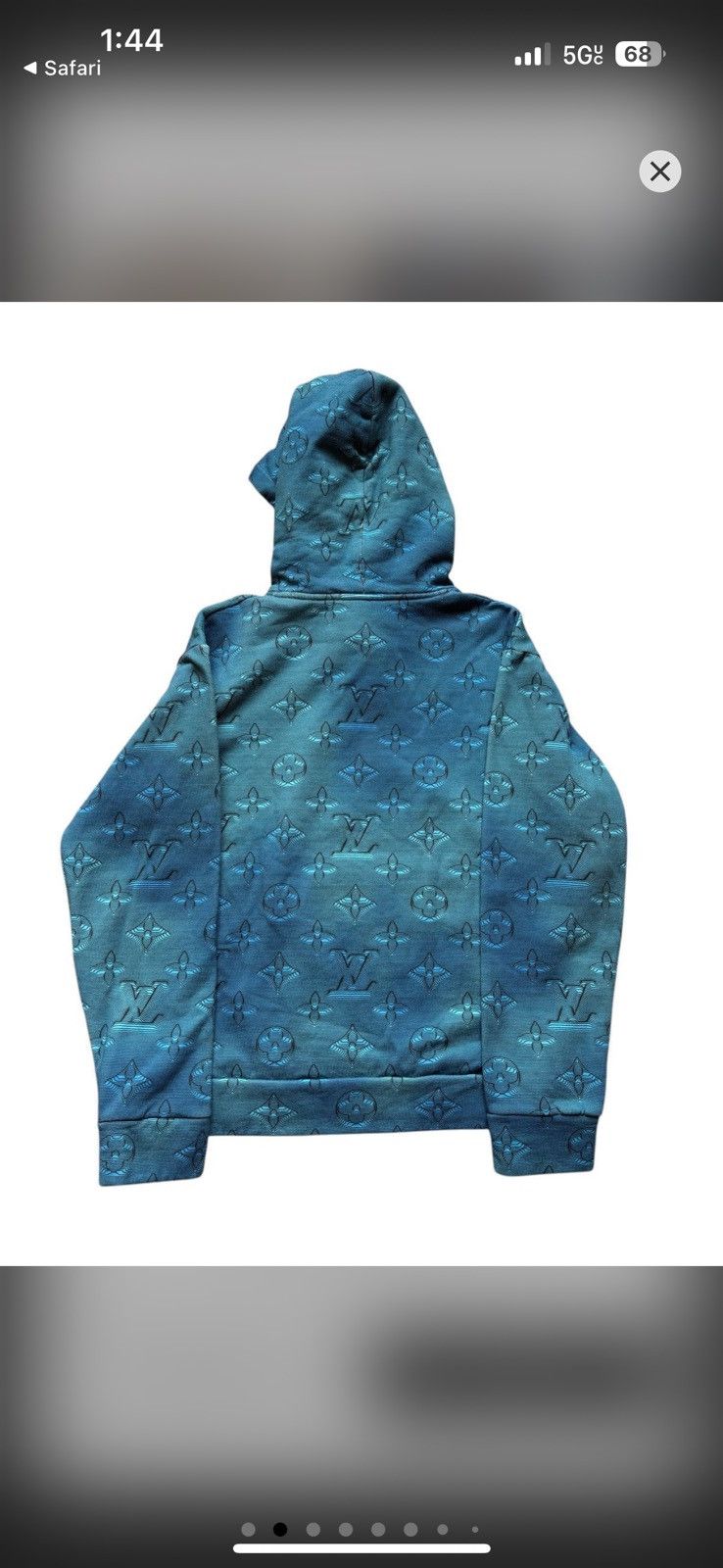 Louis Vuitton Louis Vuitton Blue 2054 Monogram Hoodie Size US L / EU 52-54 / 3 - 2 Thumbnail