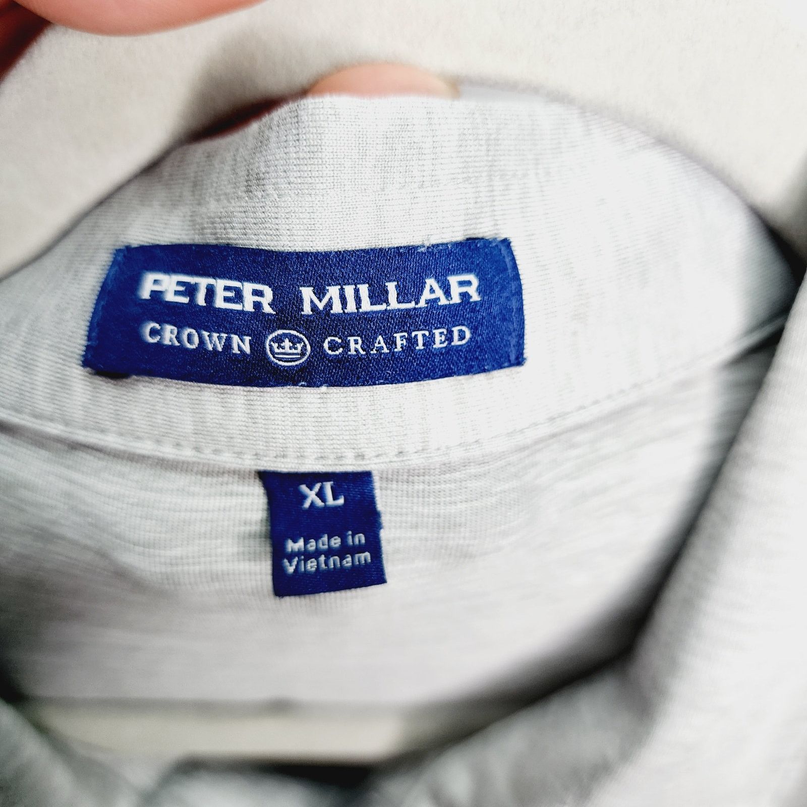 Peter Millar Peter Millar Heather Gray Athletic Golf Polo Shirt Size US XL / EU 56 / 4 - 7 Thumbnail