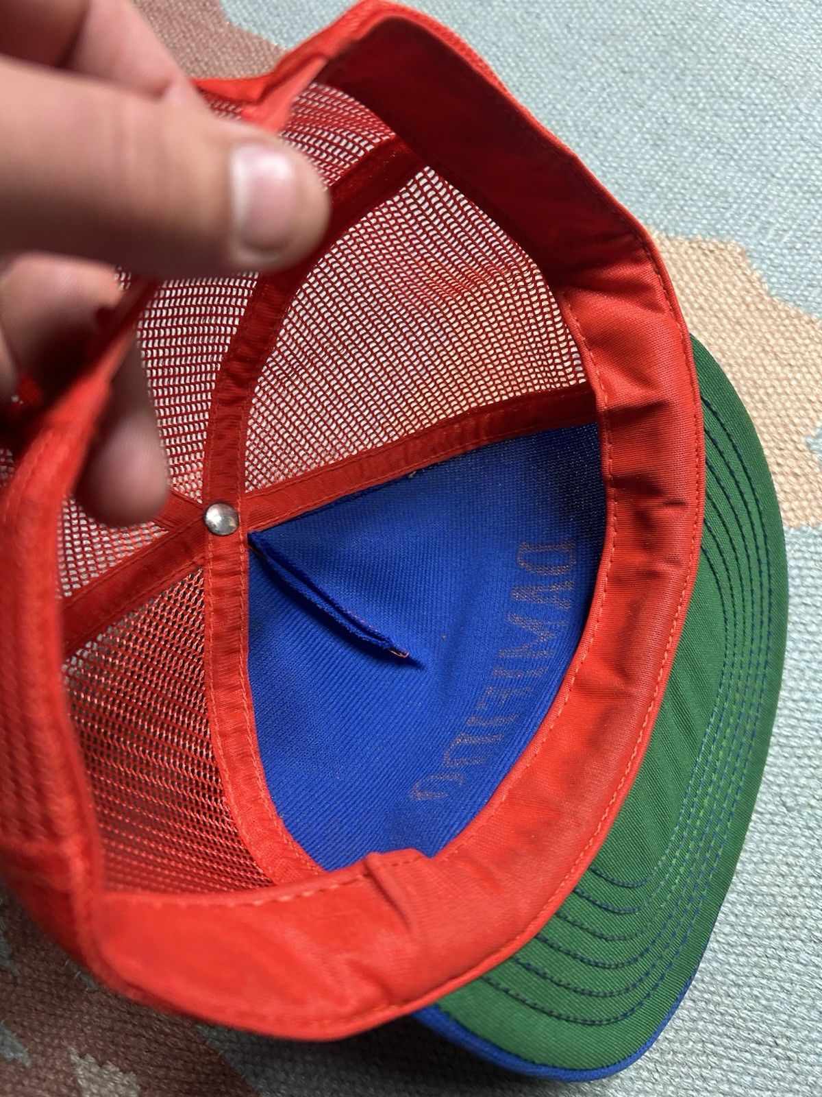 Vintage Vtg trucker hat Damifino funny humor 2 tone damn if I know Size ONE SIZE - 6 Thumbnail