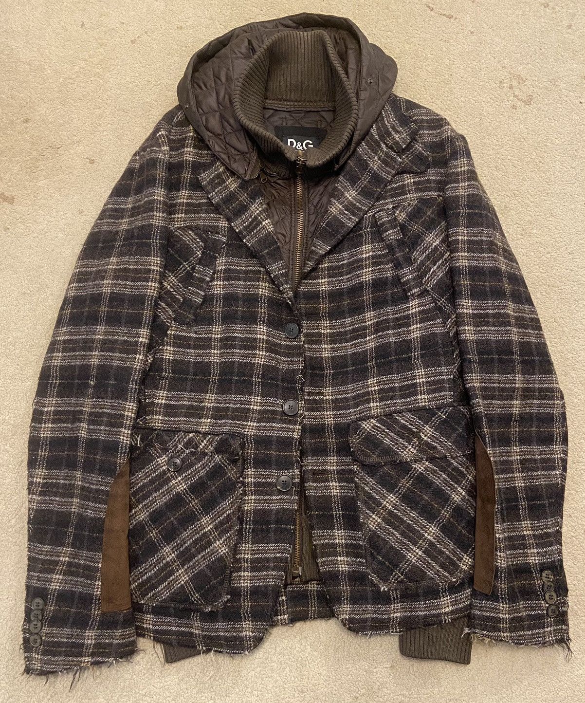 Dolce & Gabbana Dolce & Gabbana wool short coat 2 in 1 Size US L / EU 52-54 / 3 - 1 Thumbnail