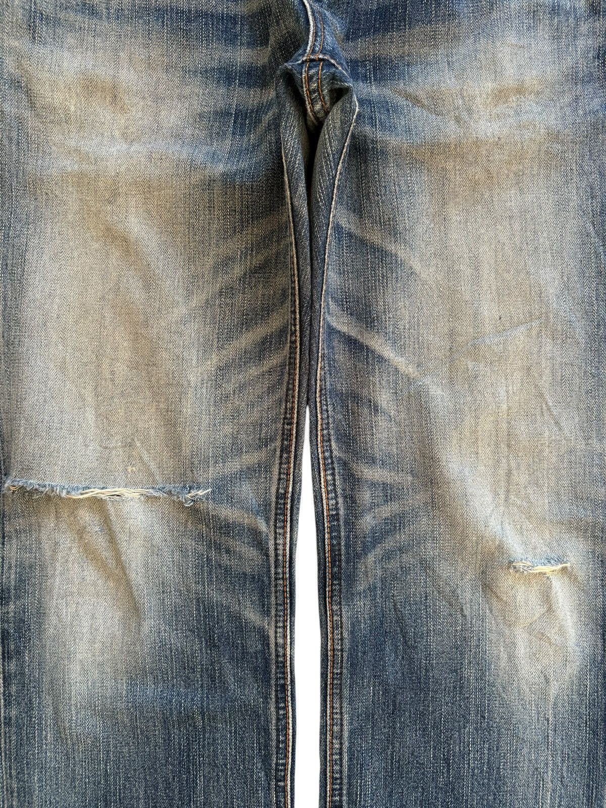 Wrangler Vintage Wrangler Mud Wash Distressed Ripped Loose Jeans Size US 30 / EU 46 - 5 Thumbnail