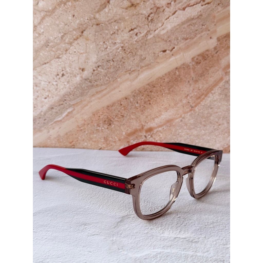 Gucci NEW Gucci GG1992O Transparent Brown Eyeglasses Frames Size ONE SIZE - 3 Thumbnail