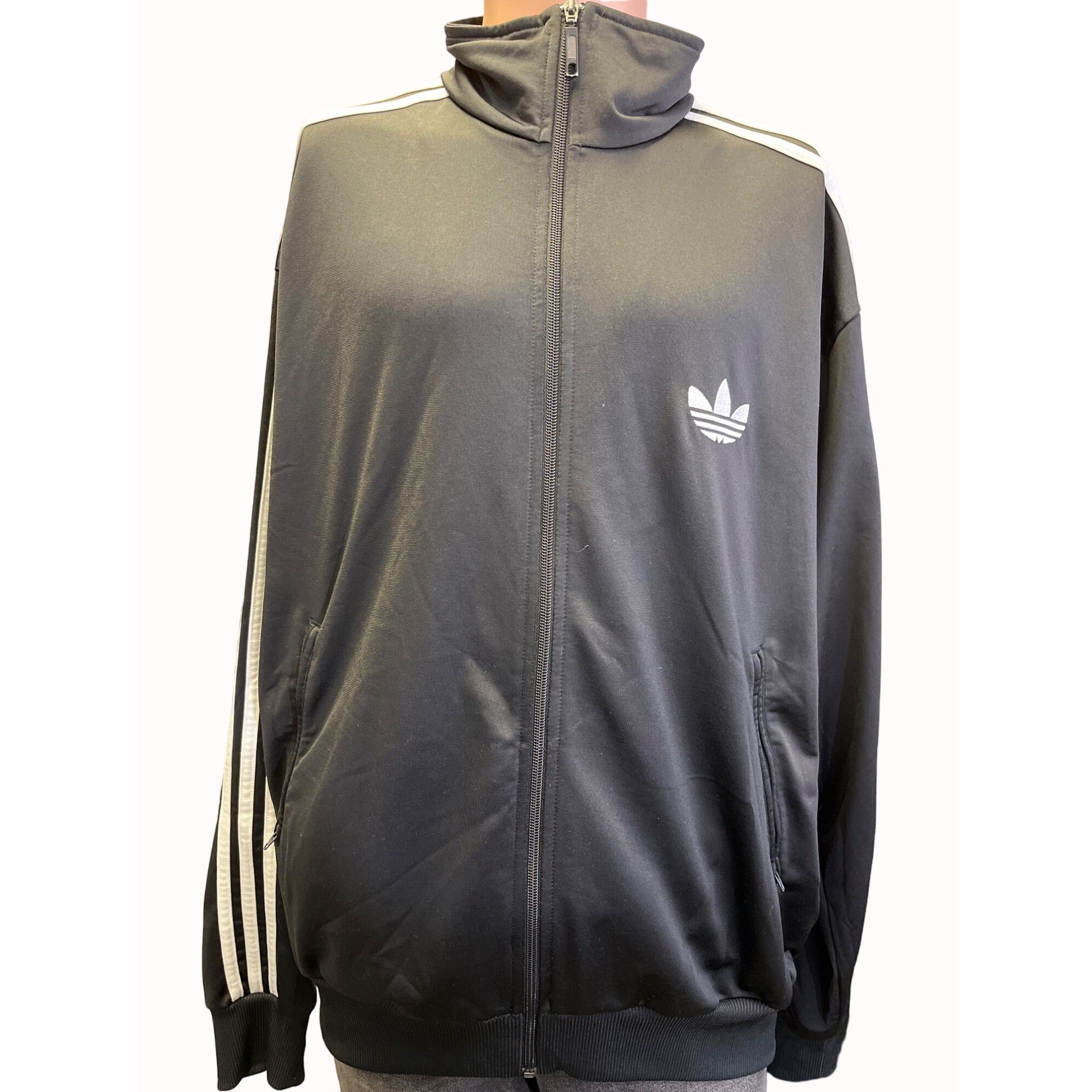 Adidas Adidas Men's Black & White Track Athletic Sweater Size XL SK Size US XL / EU 56 / 4 - 1 Thumbnail