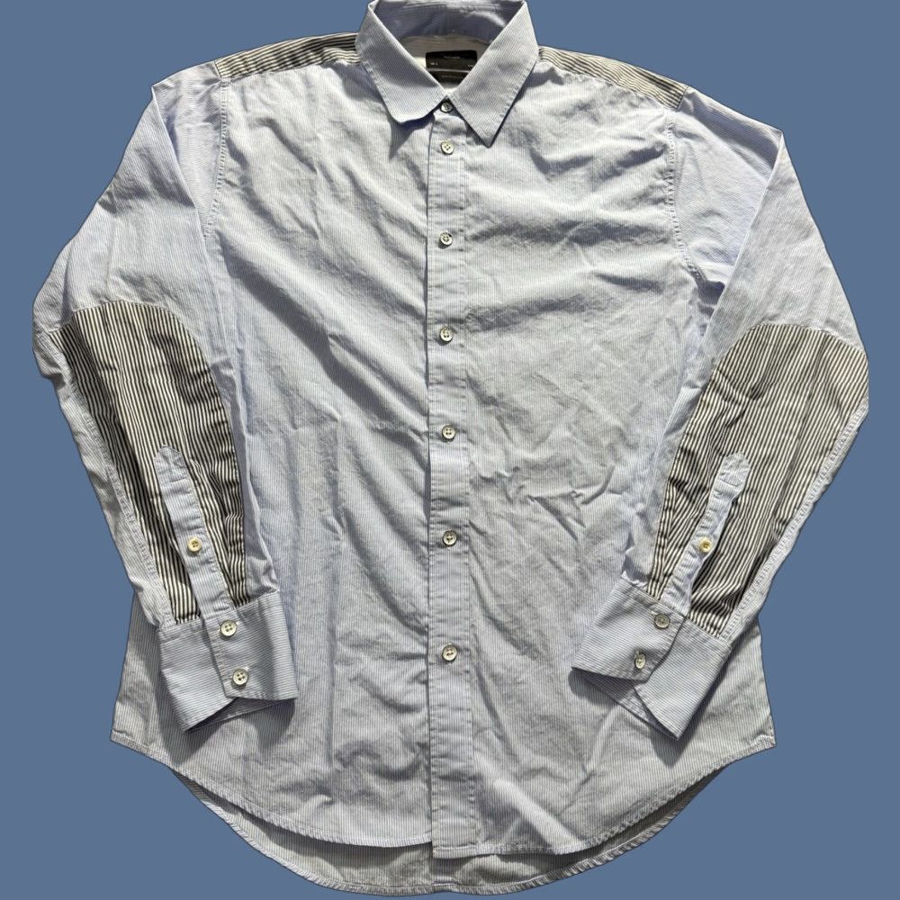 Rag & Bone rag & bone Shirt Mens S Blue Button-Up Long Sleeve Cotton Stretch Striped Casual Party/Cocktail Men Size US S / EU 44-46 / 1 - 1 Thumbnail