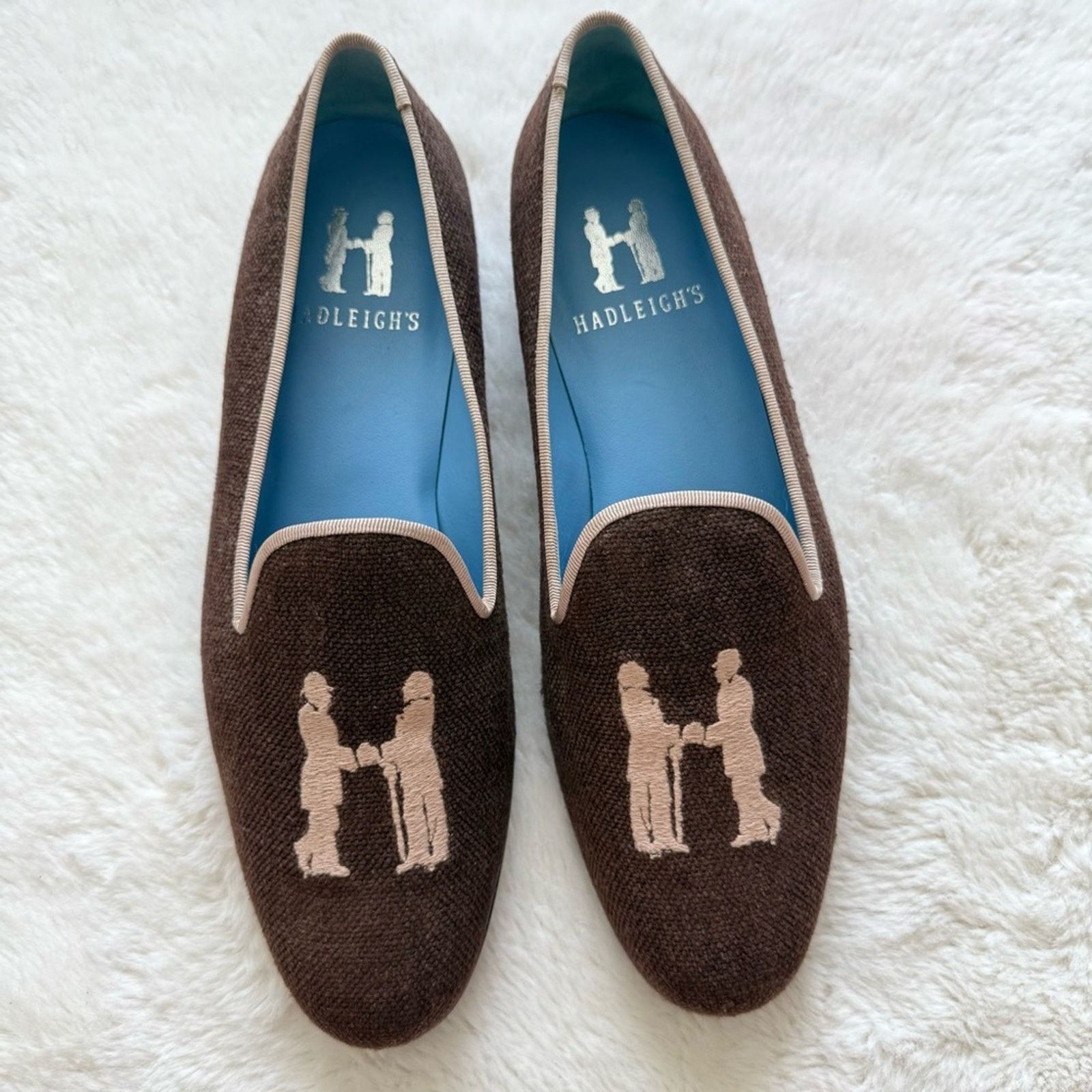 Hadleigh's NEW!!! Hadleigh's Women Brown Tan shoes Size 11 Retail 595$ Size US 11 / IT 41 - 1 Thumbnail