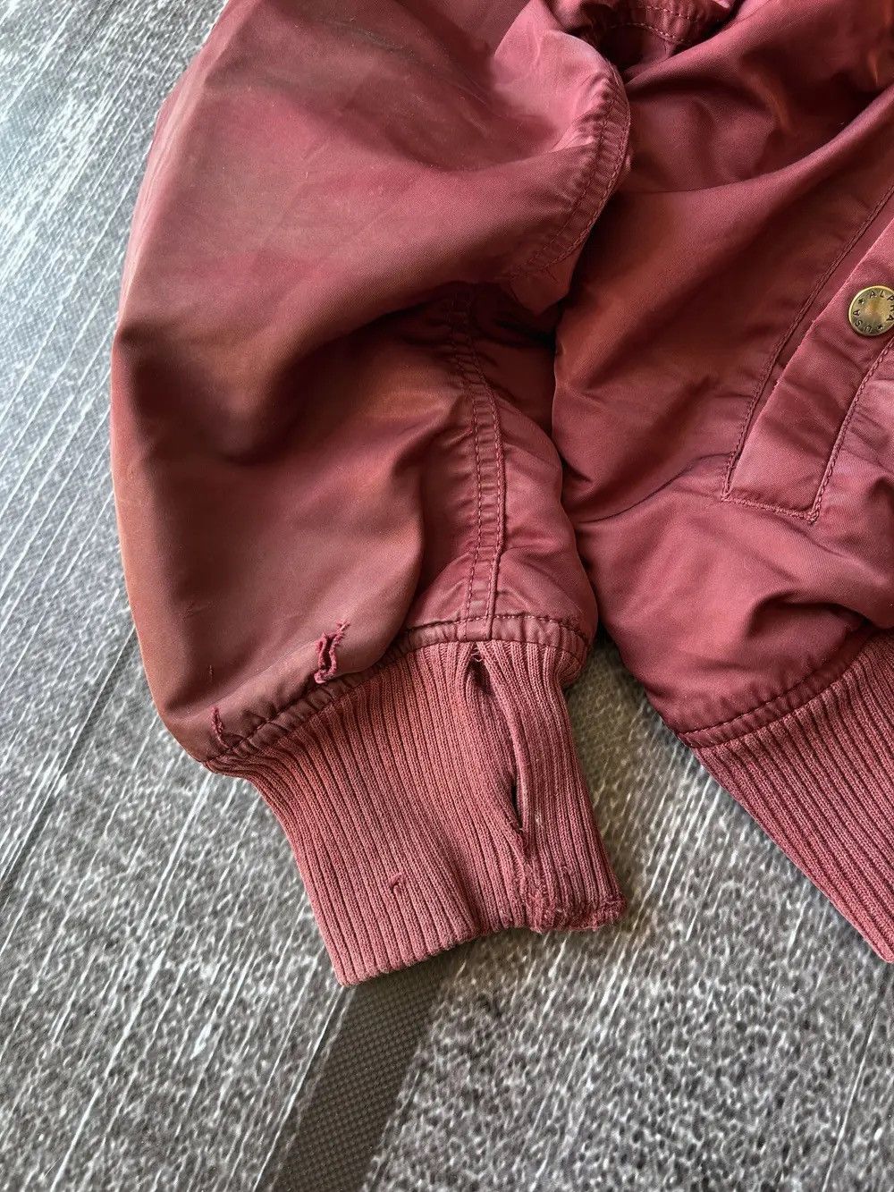 Alpha Industries × Hysteric Glamour VTG RAF SIMONS STYLE WASHED ALPHA INDUSTRIES BOMBER JACKET Size US L / EU 52-54 / 3 - 3 Thumbnail