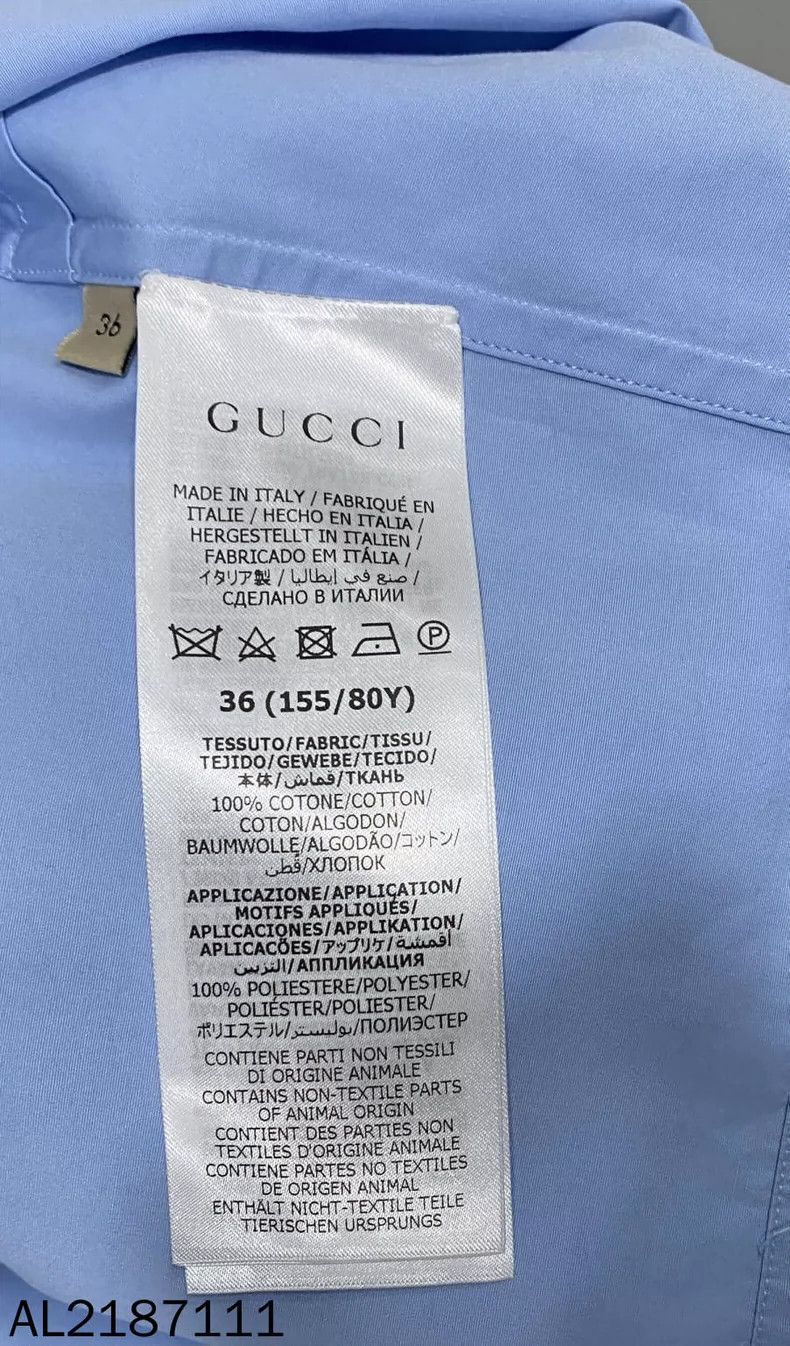 Gucci Gucci Size 36 Embroidered logo shirt 2502-Nextarrow Size US XS / EU 42 / 0 - 6 Thumbnail