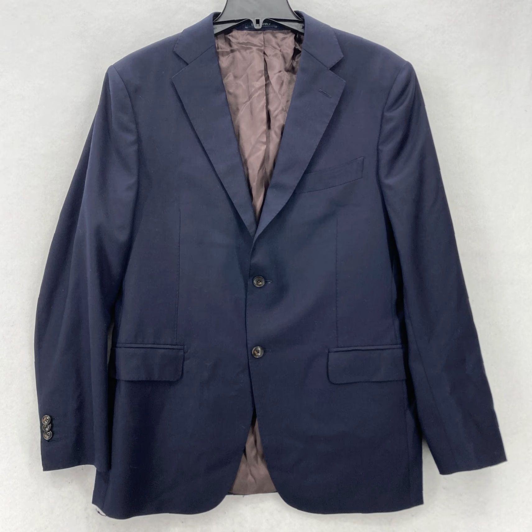 Suitsupply Suit Supply Napoli Single Breasted Blazer Jacket Mens 52 Navy Blue Wool Blazer Boss Suit 52 Navy Mens Wool Blazer Size 52R - 2 Thumbnail