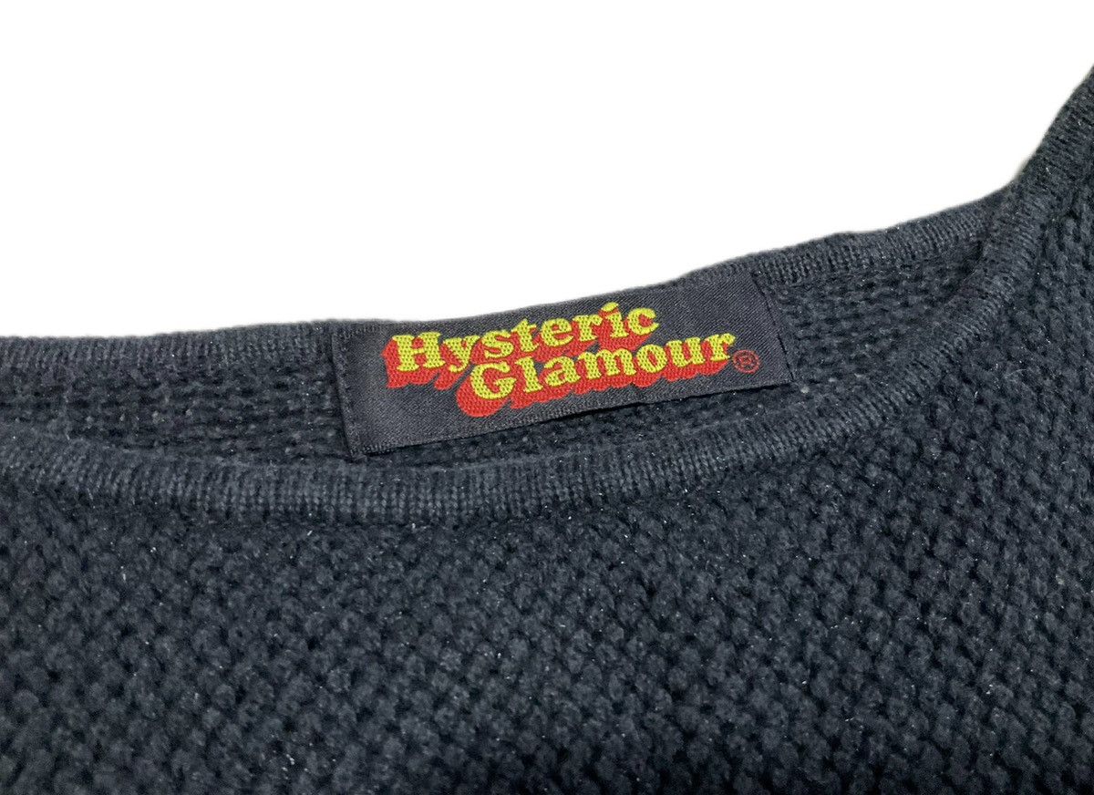 Hysteric Glamour × If Six Was Nine × Japanese Brand 🔥Y2K Archived Hysteric Glamour Skull Cross Frayed Knit Tee Size US XS / EU 42 / 0 - 6 Thumbnail