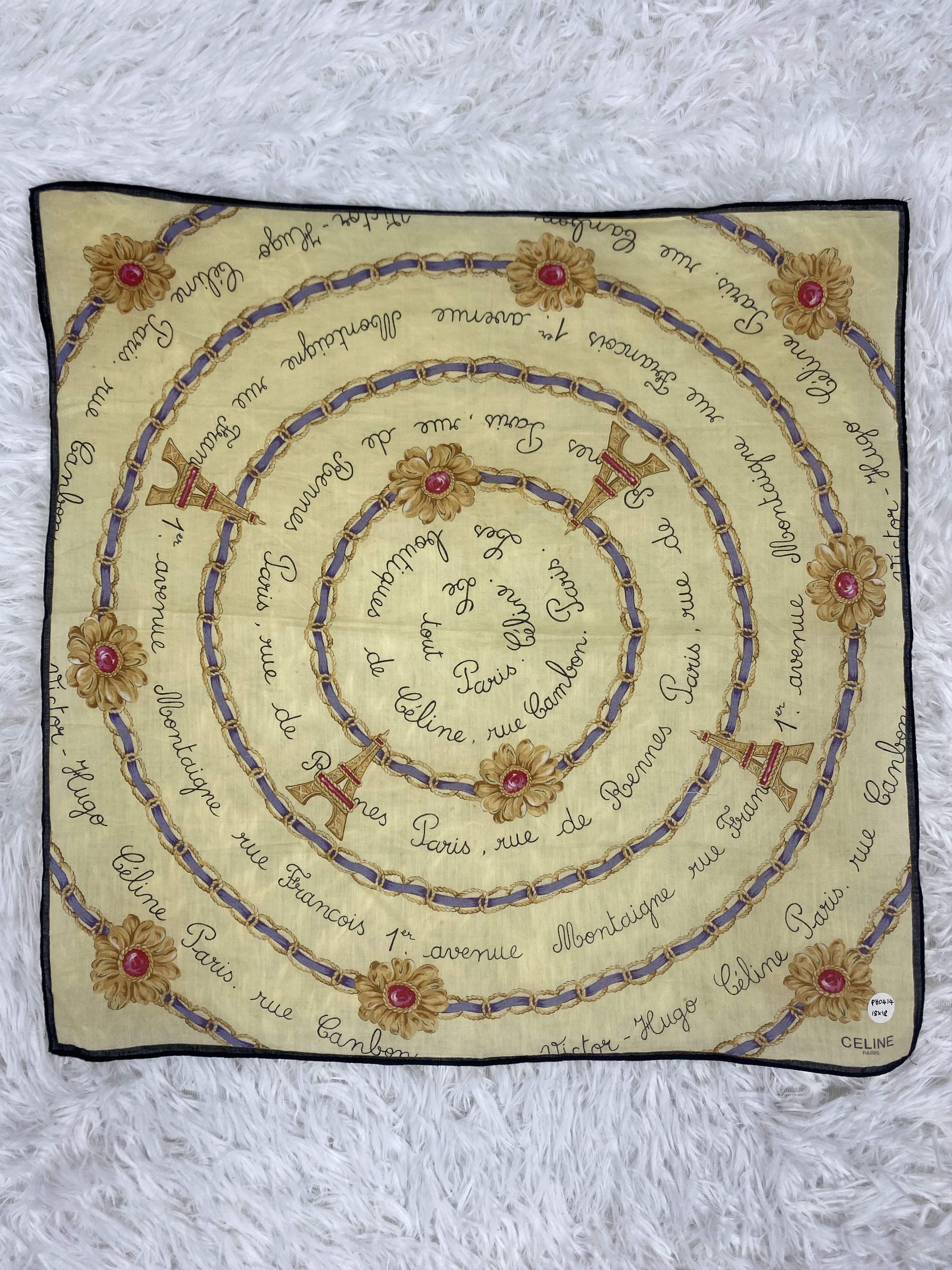 Celine Vintage Celine Handkerchief Neckerchief PH0414 Size ONE SIZE - 3 Thumbnail