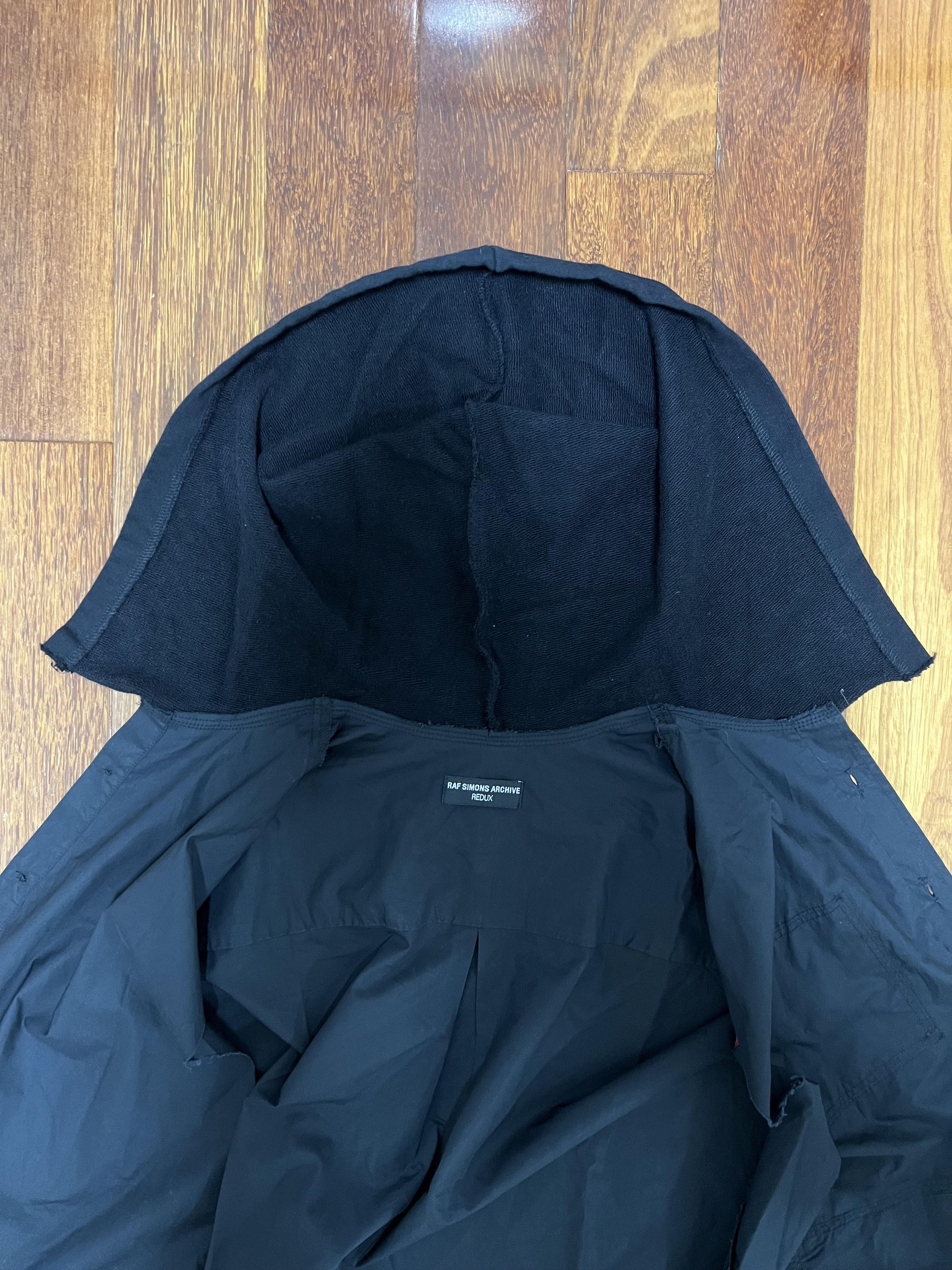 Raf Simons 💚 Raf Simons Redux Fear Generation Sleeveless Hoodie Black Size US M / EU 48-50 / 2 - 9 Thumbnail
