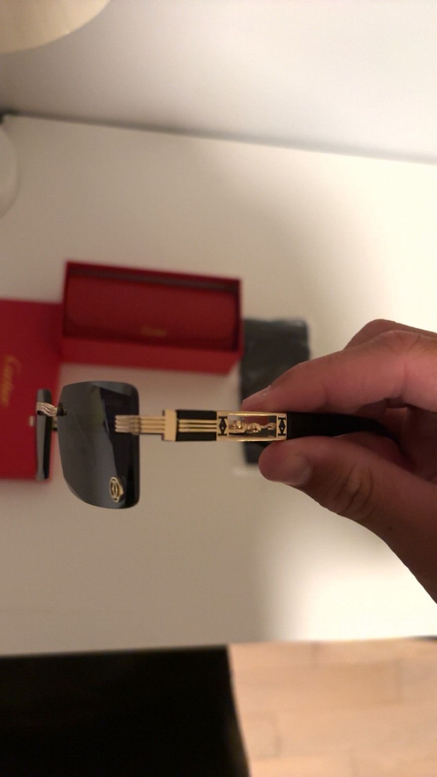 Other Vintage Gold Frame Sunglasses – Cartier Style Size ONE SIZE - 5 Thumbnail