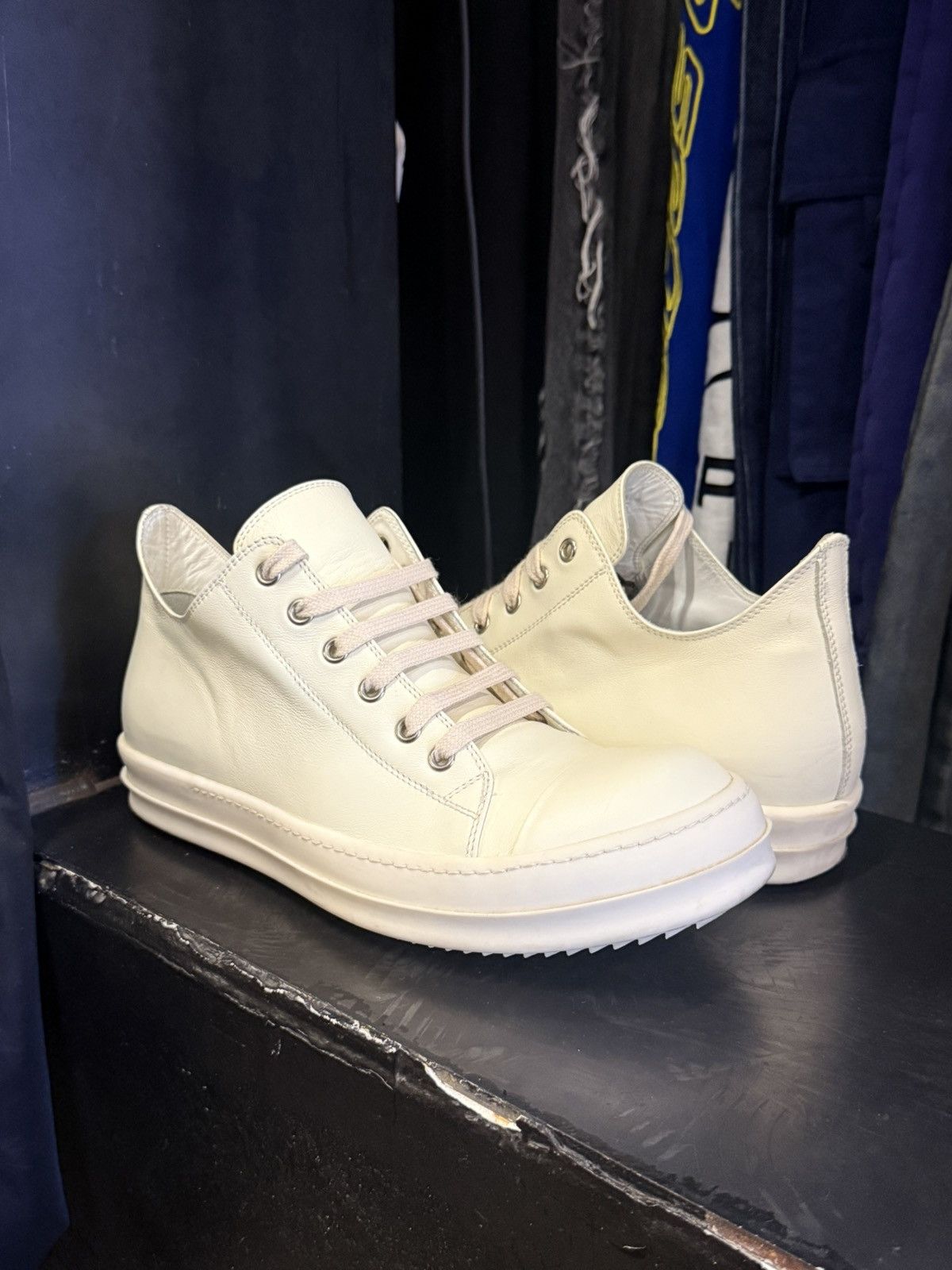 Rick Owens Rick owen all white ramones Size US 8 / EU 41 - 1 Thumbnail