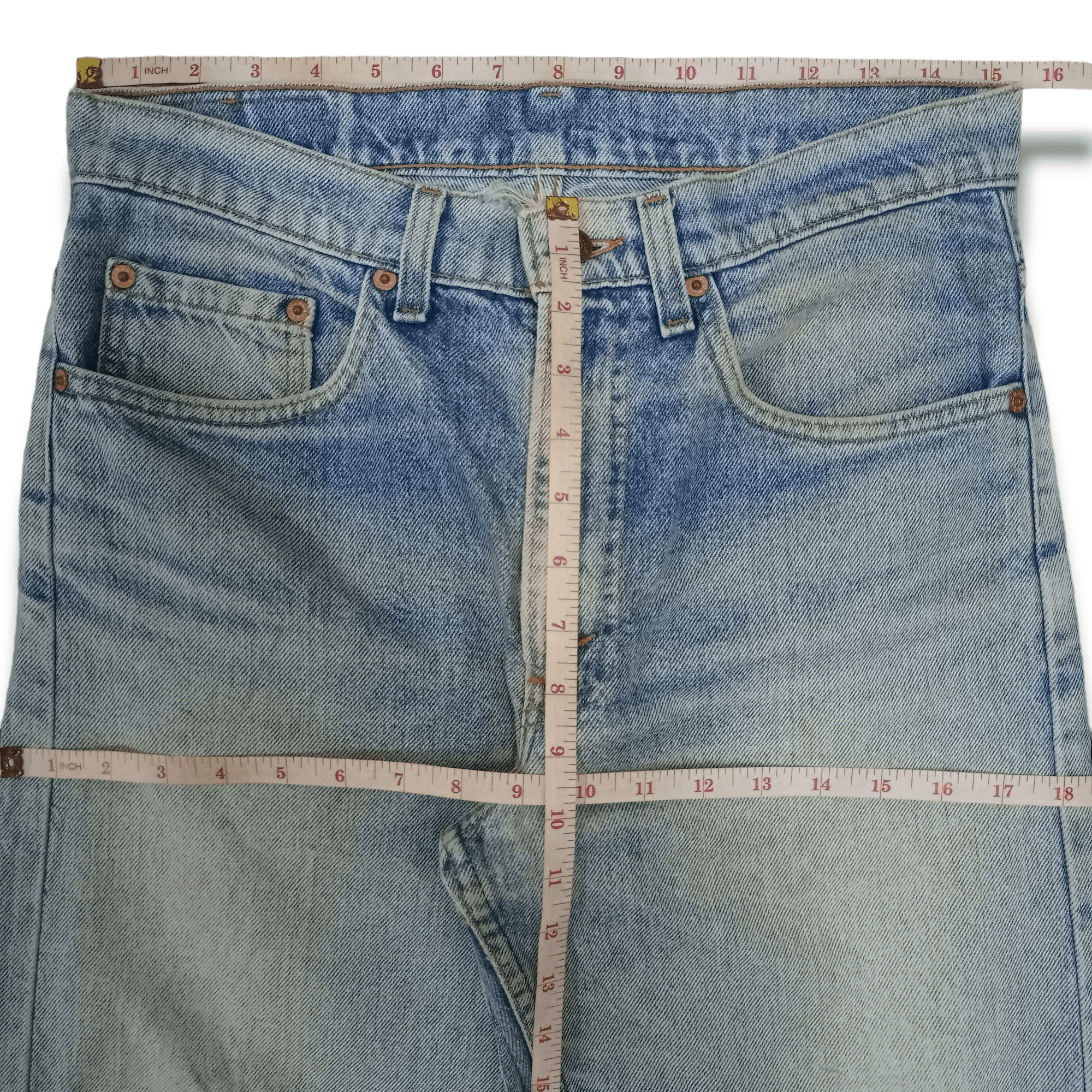 Levi's × Levi's Vintage Clothing Vintage 90s Levis 505 Light Wash Distressed Loose Jeans Size US 31 - 10 Thumbnail