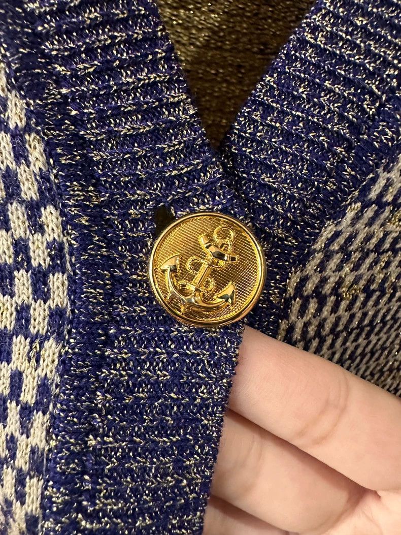 Gucci Gucci Jacquard pattern button wool knitted cardigan sweater Size US XS / EU 42 / 0 - 4 Thumbnail
