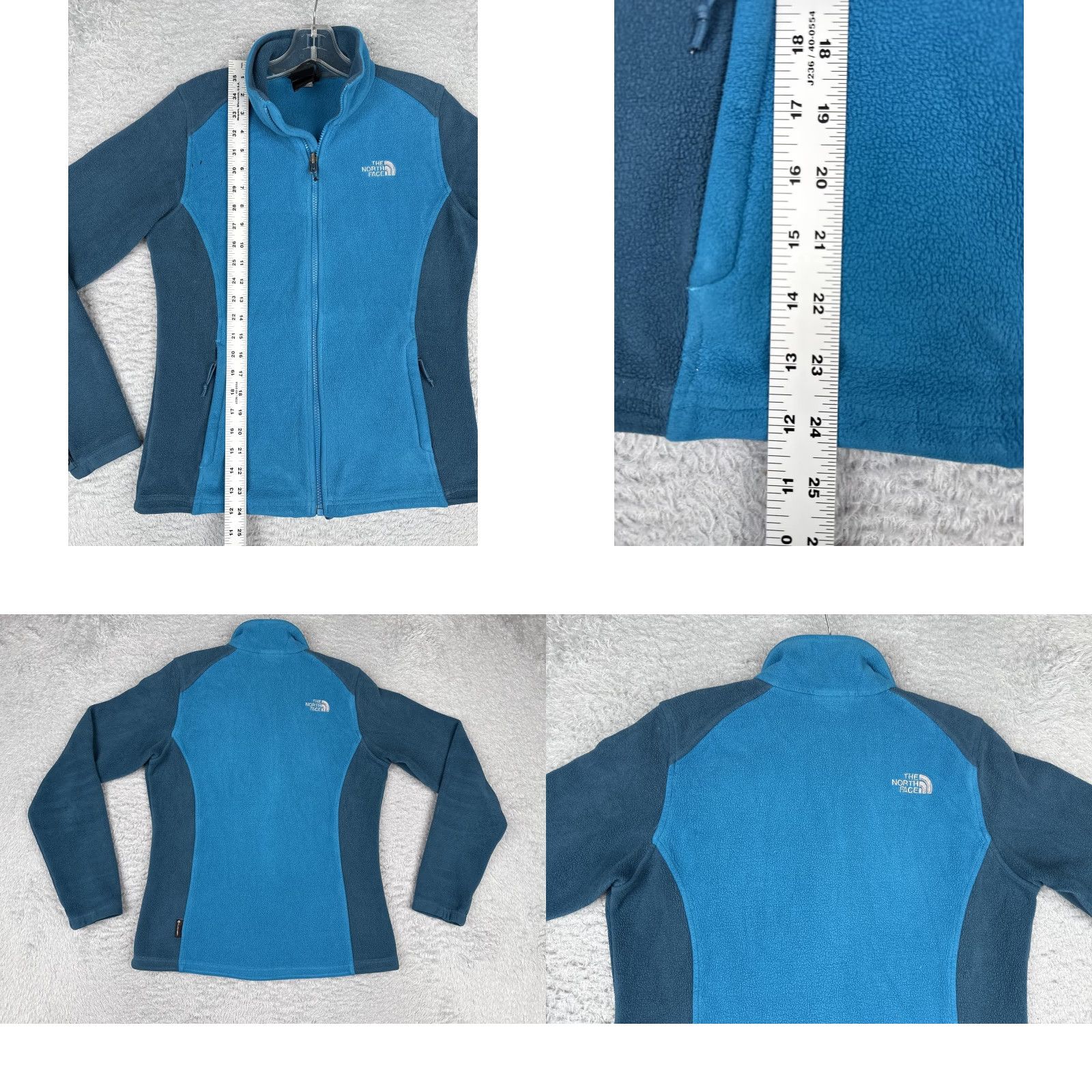 The North Face The North Face Jacket Womens Small Blue Fleece Full Zip Mock Neck Outdoor Hiking Size S / US 4 / IT 40 - 9 Thumbnail