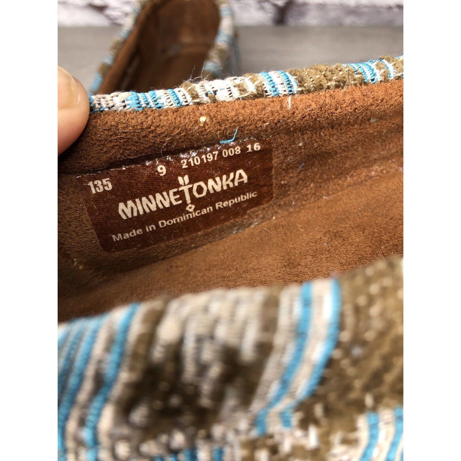 Minnetonka Minnetonka Blue Aztec Southwest Lace Bow Moccasins Shoes Wom Size US 9 / IT 39 - 10 Thumbnail