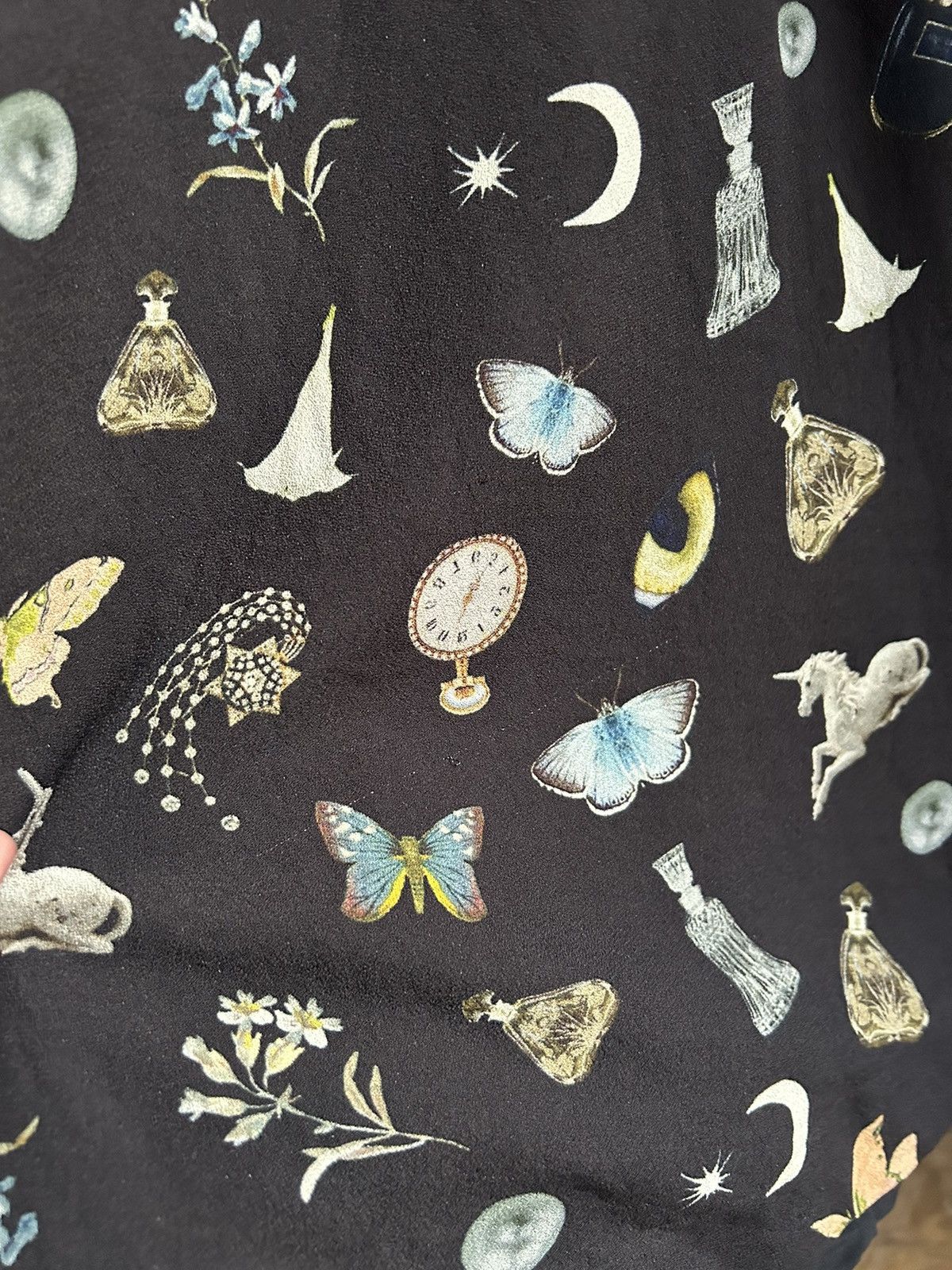Alexander McQueen Vintage Alexander McQueen Black Butterfly Print Dress Size M / US 6-8 / IT 42-44 - 5 Thumbnail