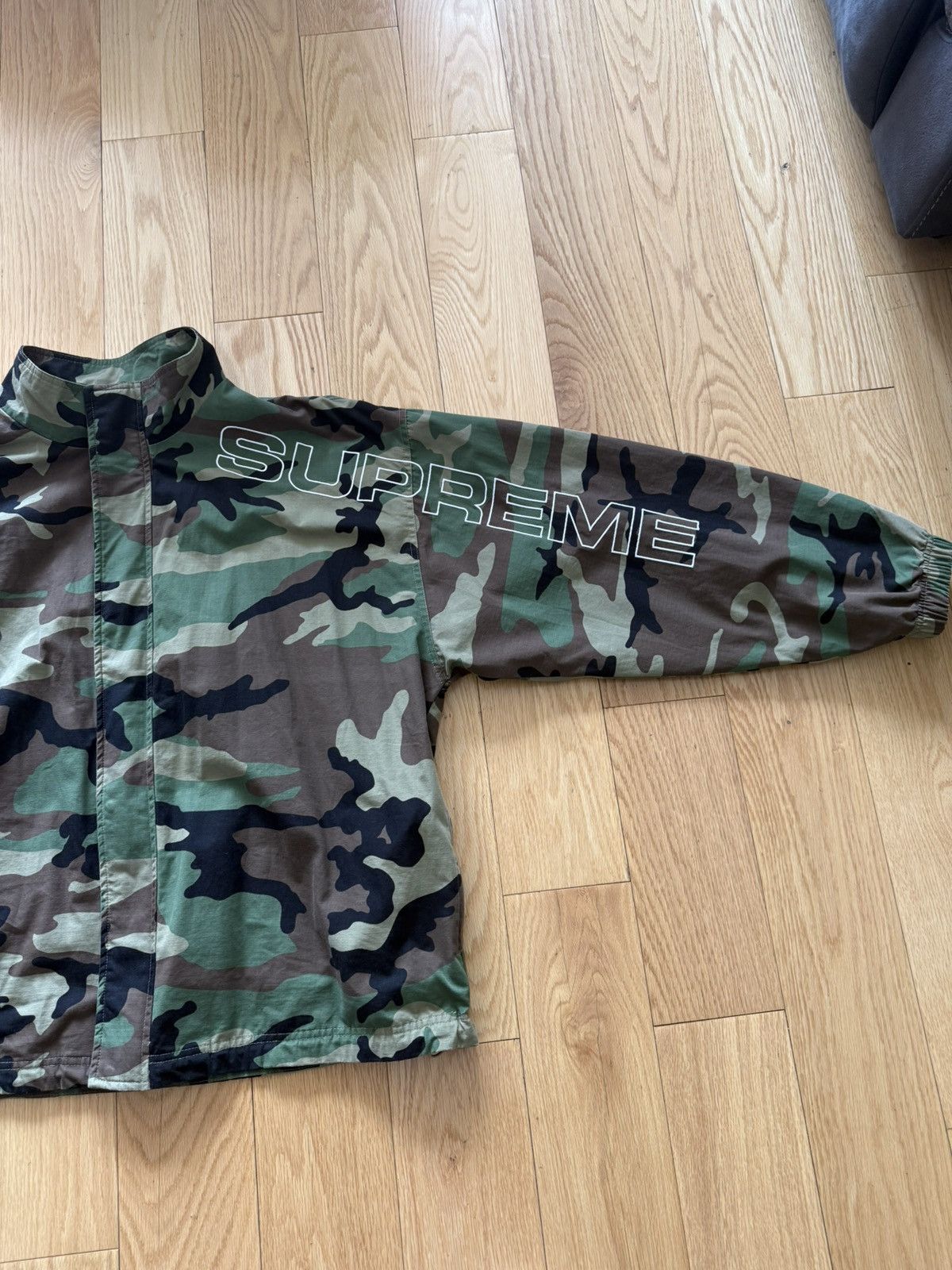 Supreme Supreme Spellout Embroidered Ripstop Track Jacket Size US XL / EU 56 / 4 - 4 Thumbnail
