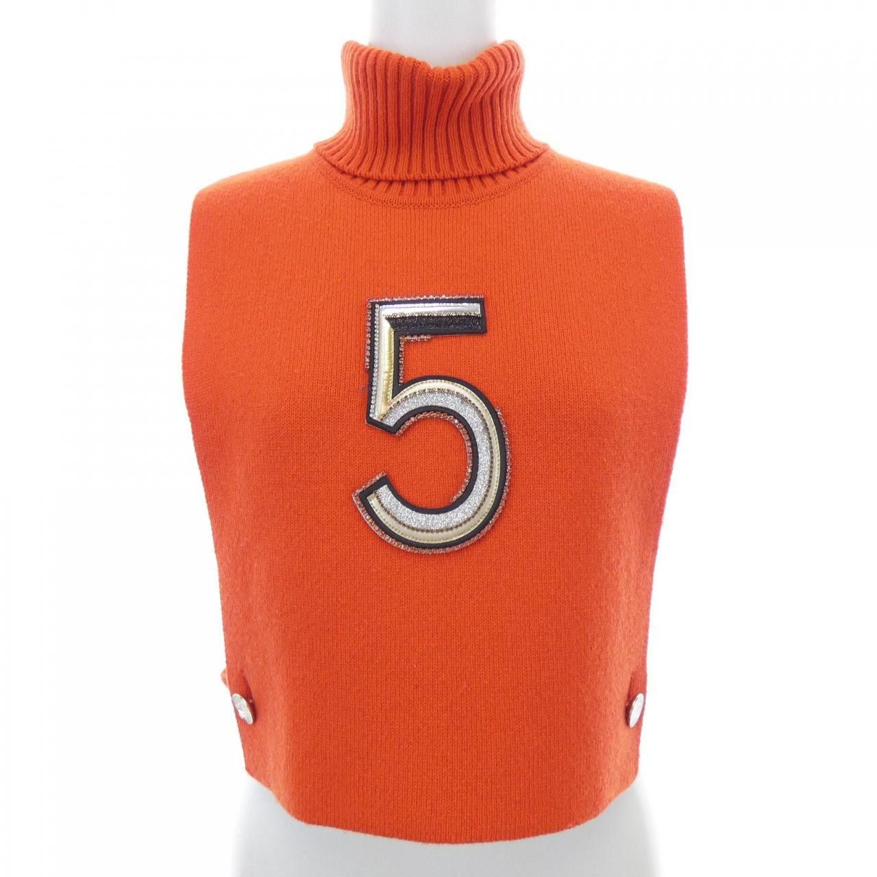 Chanel Chanel Chanel Cashmere Vest Textile Tops P71629K10291 DUTY FREE for USA Size ONE SIZE - 1 Thumbnail