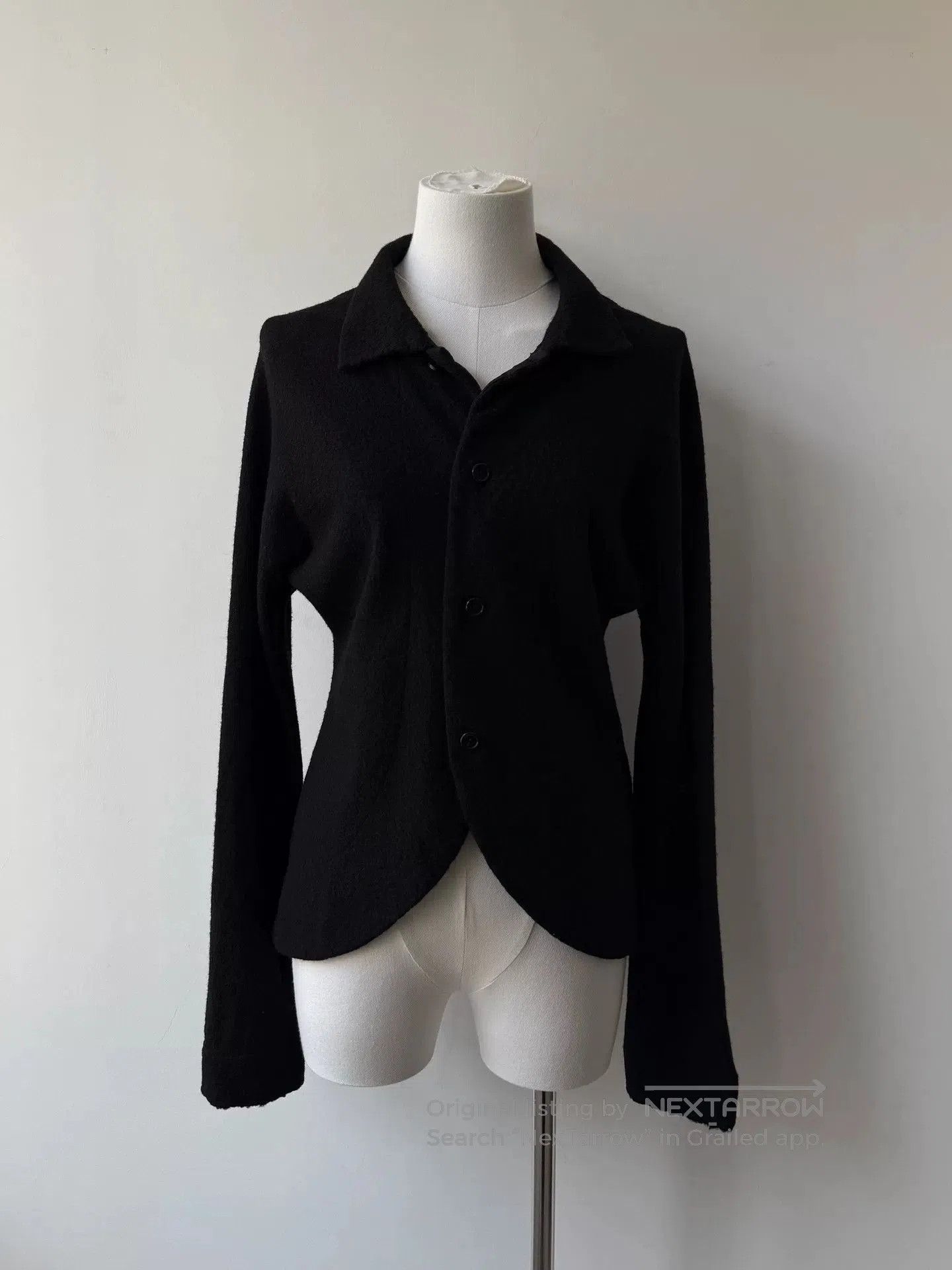 Yohji Yamamoto yohji yamamoto black wool short jacket. Size M / US 6-8 / IT 42-44 - 1 Thumbnail