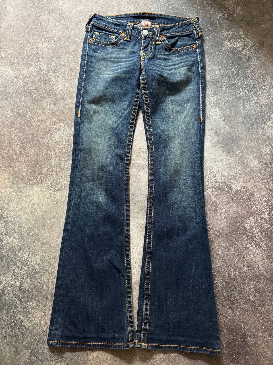 True Religion Y2K True Religion Washed Flared Jeans Size 29" - 3 Thumbnail