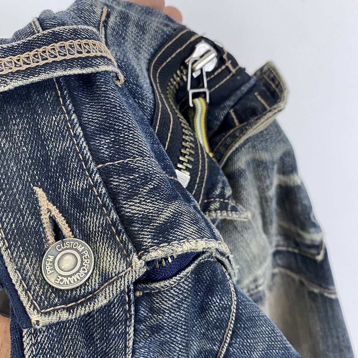Japanese Brand ✨PPFM multi zipper inspired Undercover jeans Size US 31 - 9 Thumbnail