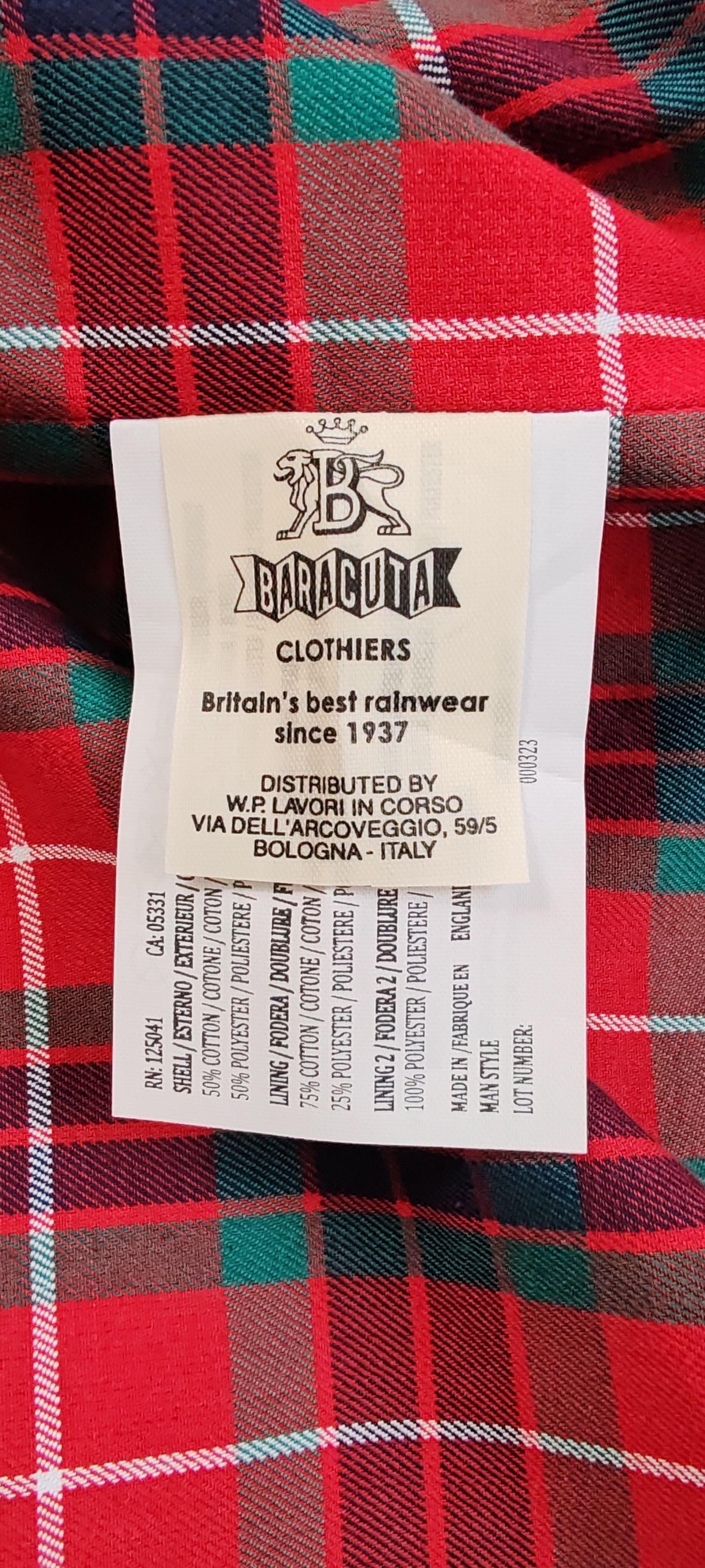 Baracuta Veste Bordeau Baracuta G9 /Classic Clot 5232 Tg:48Uk. Size US M / EU 48-50 / 2 - 10 Thumbnail
