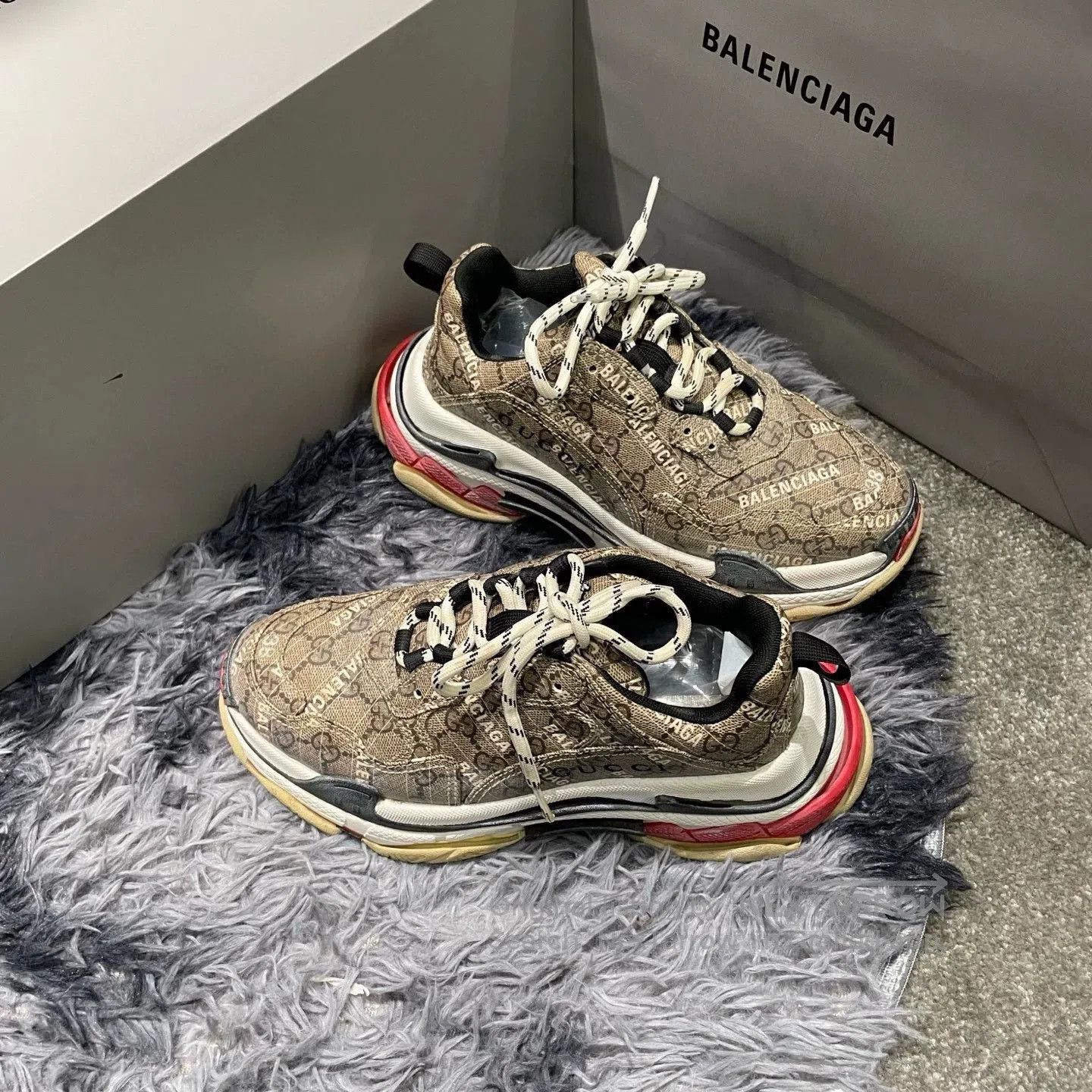 Gucci gucci x balenciaga dad sneakers for casual wear. Size US 7.5 / EU 40-41 - 3 Thumbnail