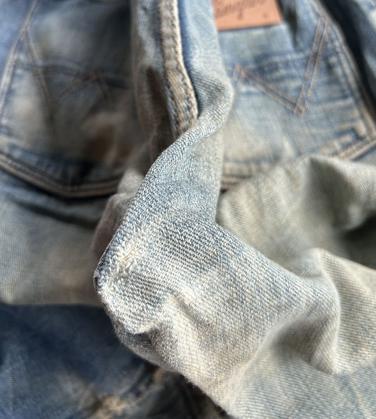 Kapital × Vintage × Wrangler VINTAGE WRANGLER BLUE BELL SELVEDGE DISTRESSED RUSTY DENIM Size US 30 / EU 46 - 13 Thumbnail