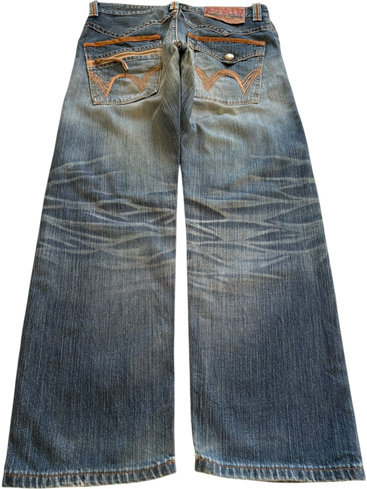 Edwin Exclusive Vintage Edwin Faded Wash Loose Jeans Size US 33 - 2 Thumbnail