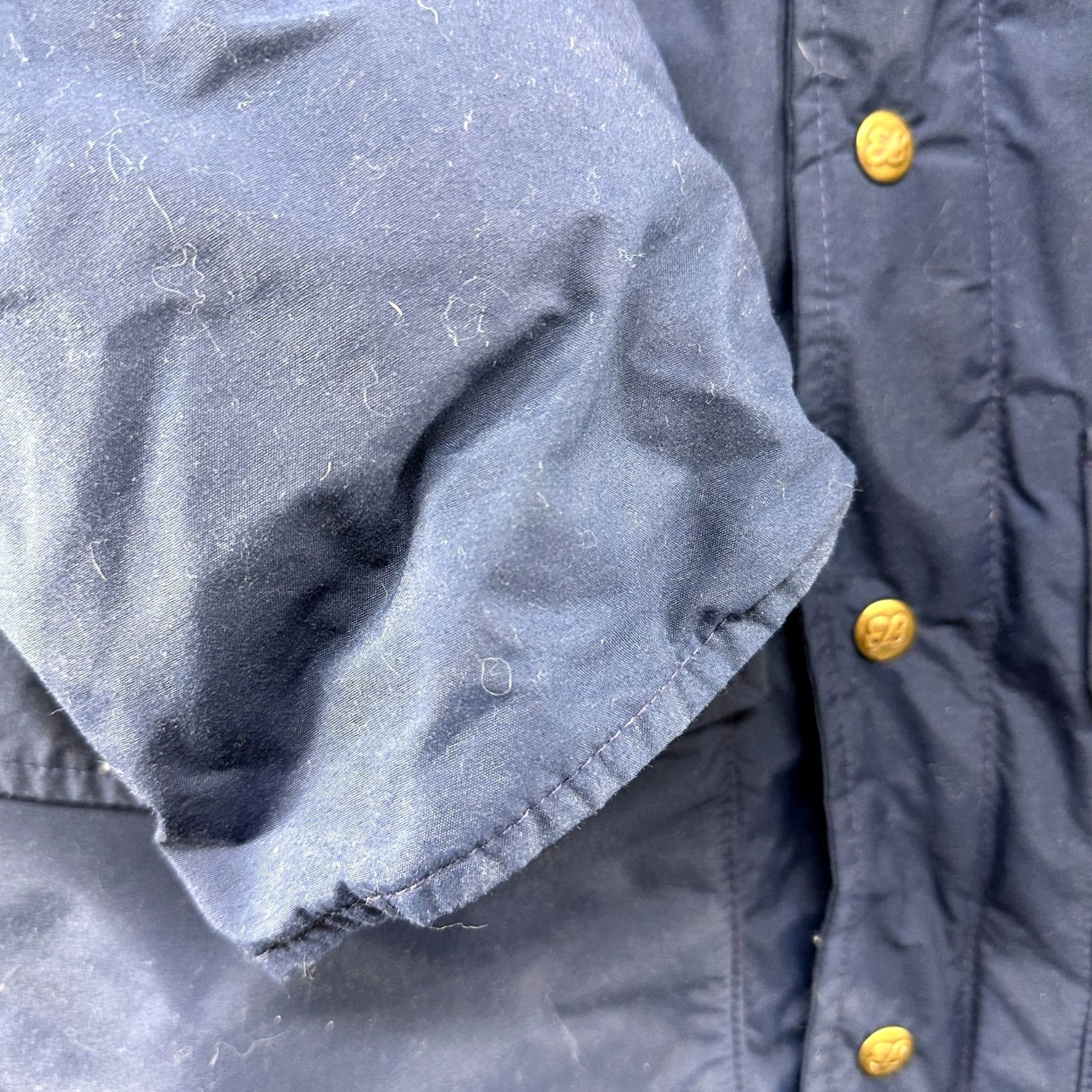 Eddie Bauer VINTAGE Eddie Bauer Jacket Mens L Blue Puffer Down Goretex 90s Weatherproof Zip Snap Quilted Canvas Windproof Exterior Size US L / EU 52-54 / 3 - 5 Thumbnail