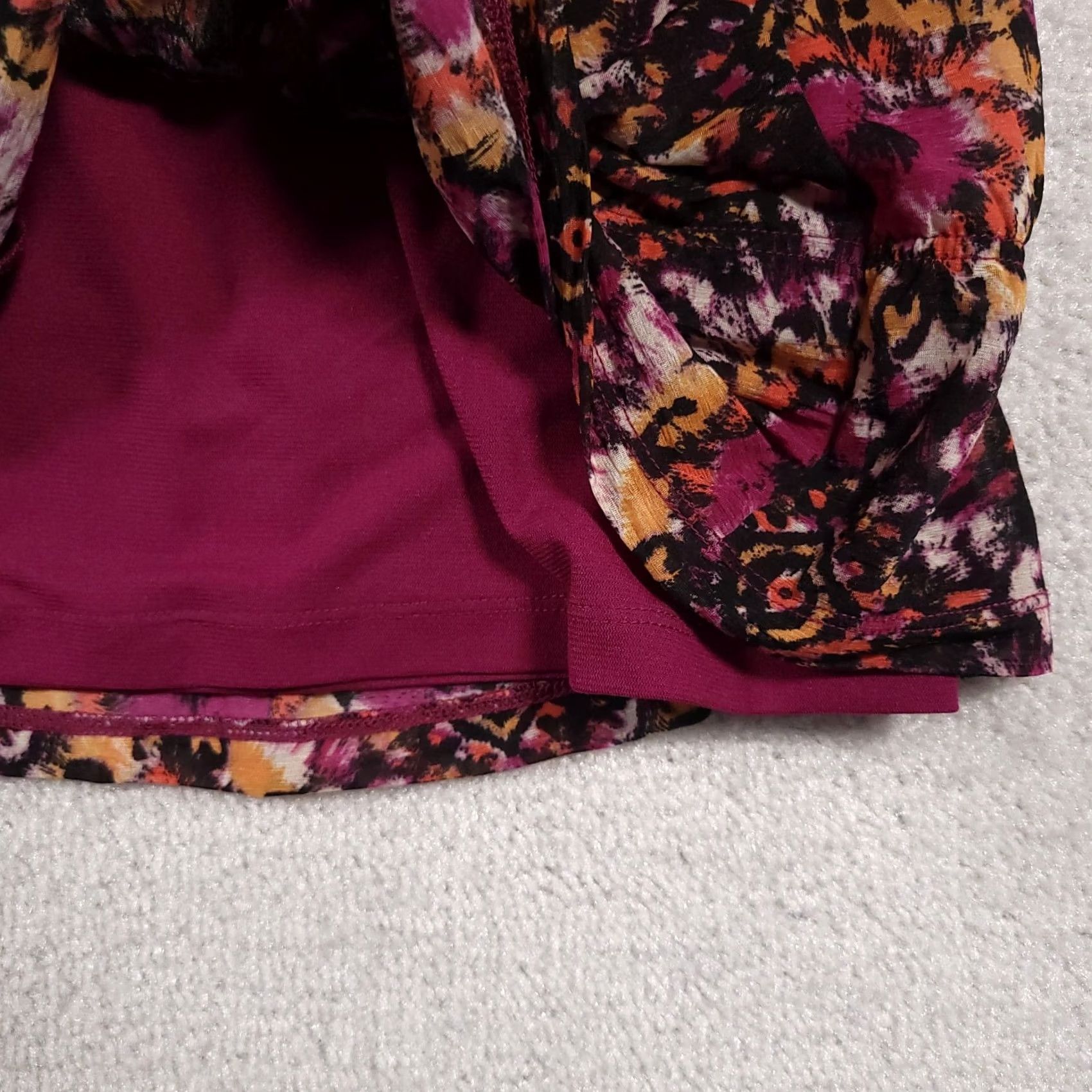 Apt. 9 Apt 9 Shirt Womens PL Petite Multicolored Print Sleeveless Tank Lined Boho Size L / US 10 / IT 46 - 4 Thumbnail