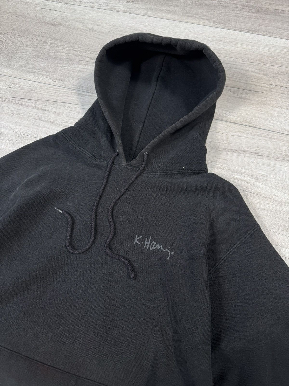 Keith Haring Keith Haring Lee Back Print reflective insert vintage hoodie Size US L / EU 52-54 / 3 - 4 Thumbnail