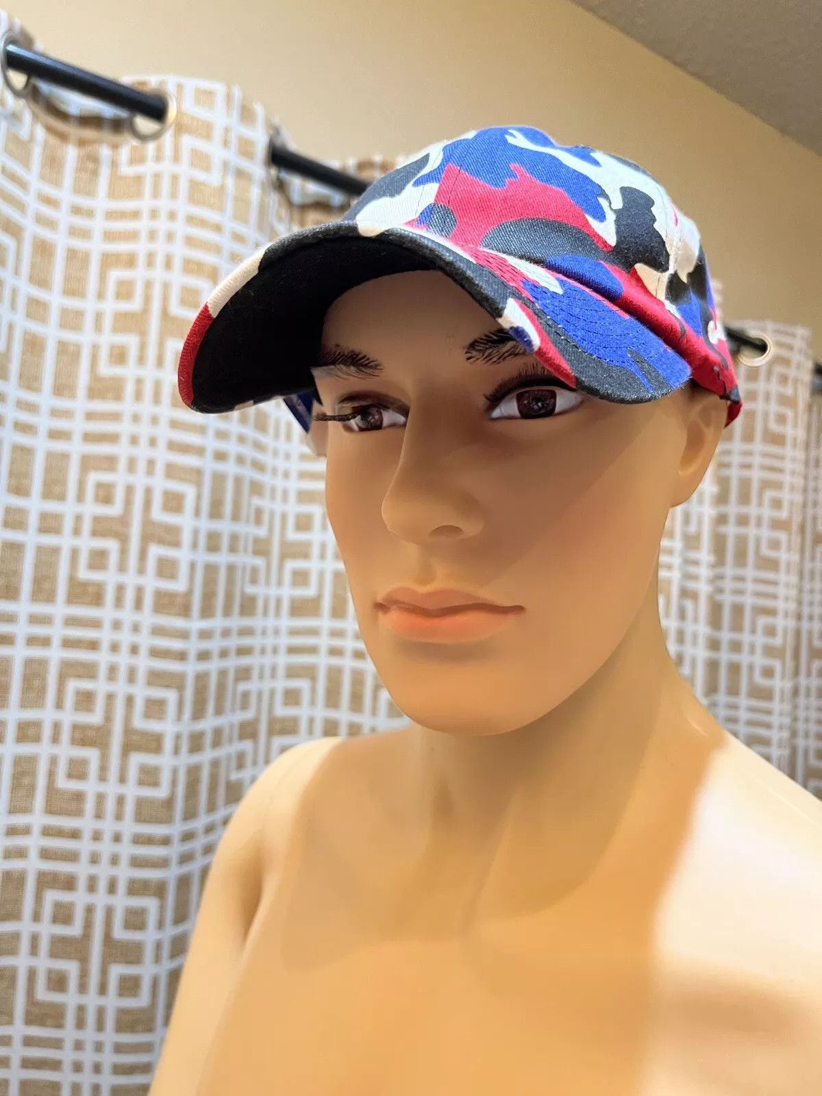 Other Baseball Cap - Adjustable - Red/White/Blue/Black Pattern Size ONE SIZE - 1 Thumbnail