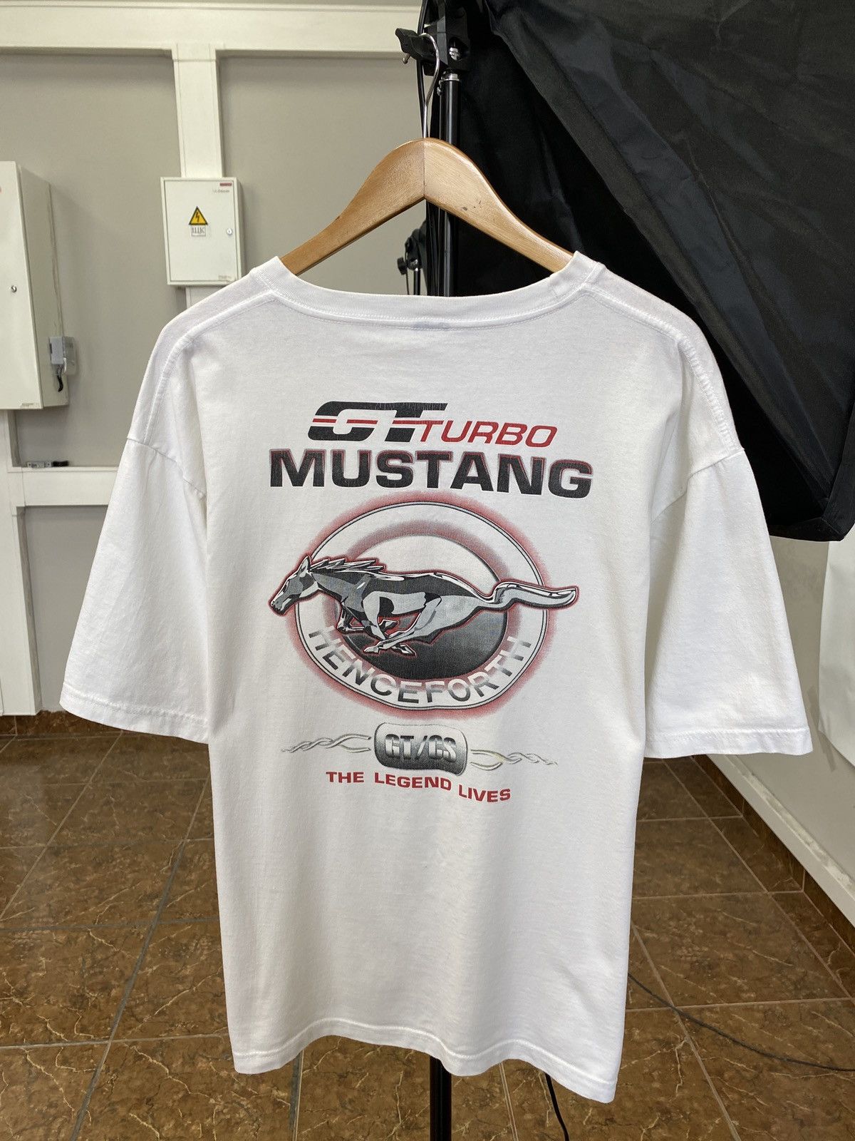Mustang 🇺🇸 Vintage 90s Mustang GT Turbo Racing tee rare retro hype Size US XL / EU 56 / 4 - 1 Thumbnail