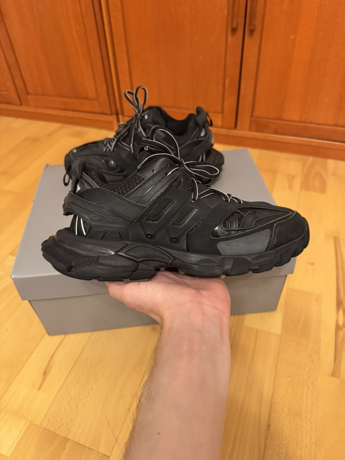 Balenciaga Balenciaga Track Triple Black Size US 7 / EU 40 - 4 Thumbnail