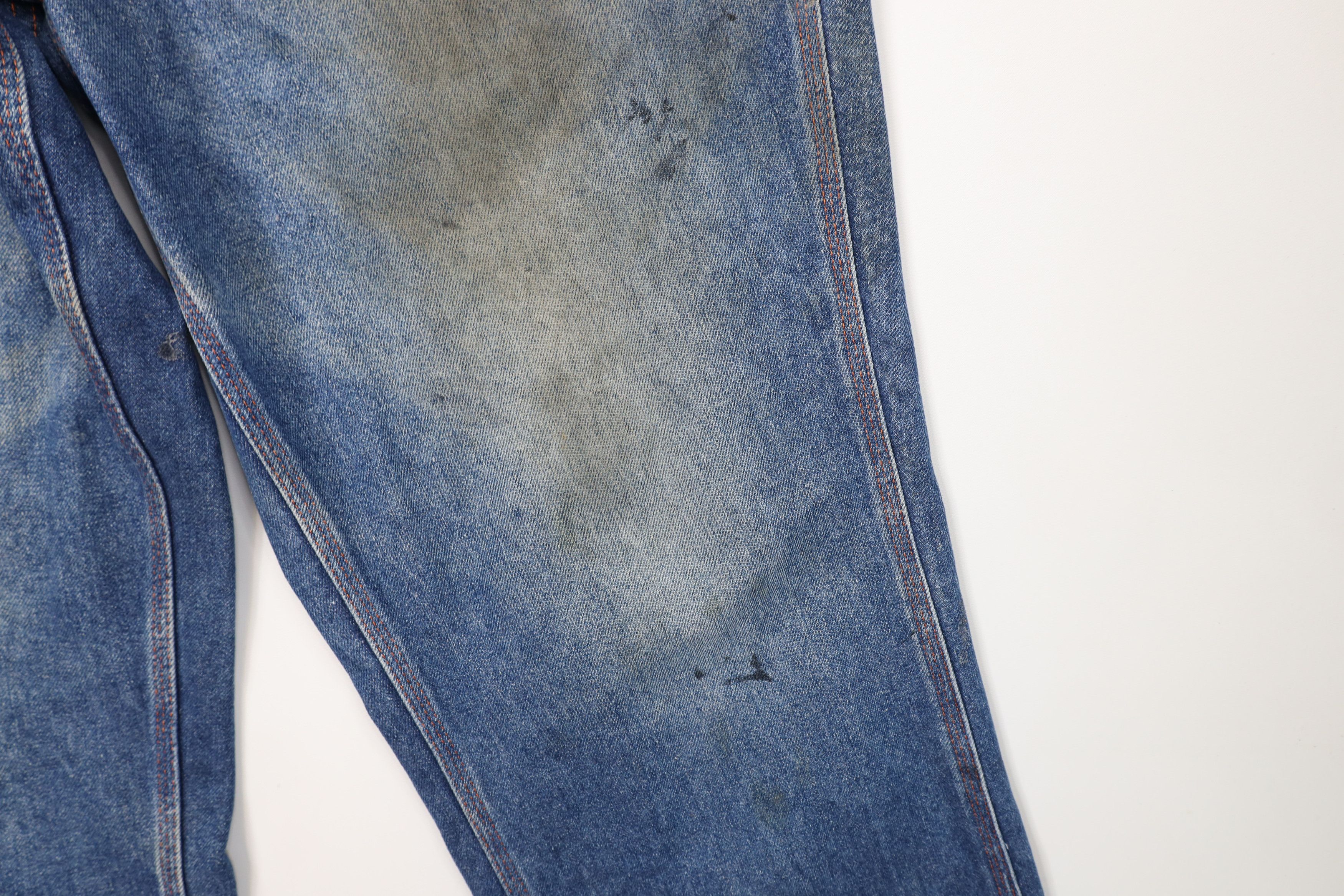 Big Mac Vintage 90s Big Mac Wide Leg Dungaree Denim Jeans Workwear Size US 40 / EU 56 - 8 Thumbnail