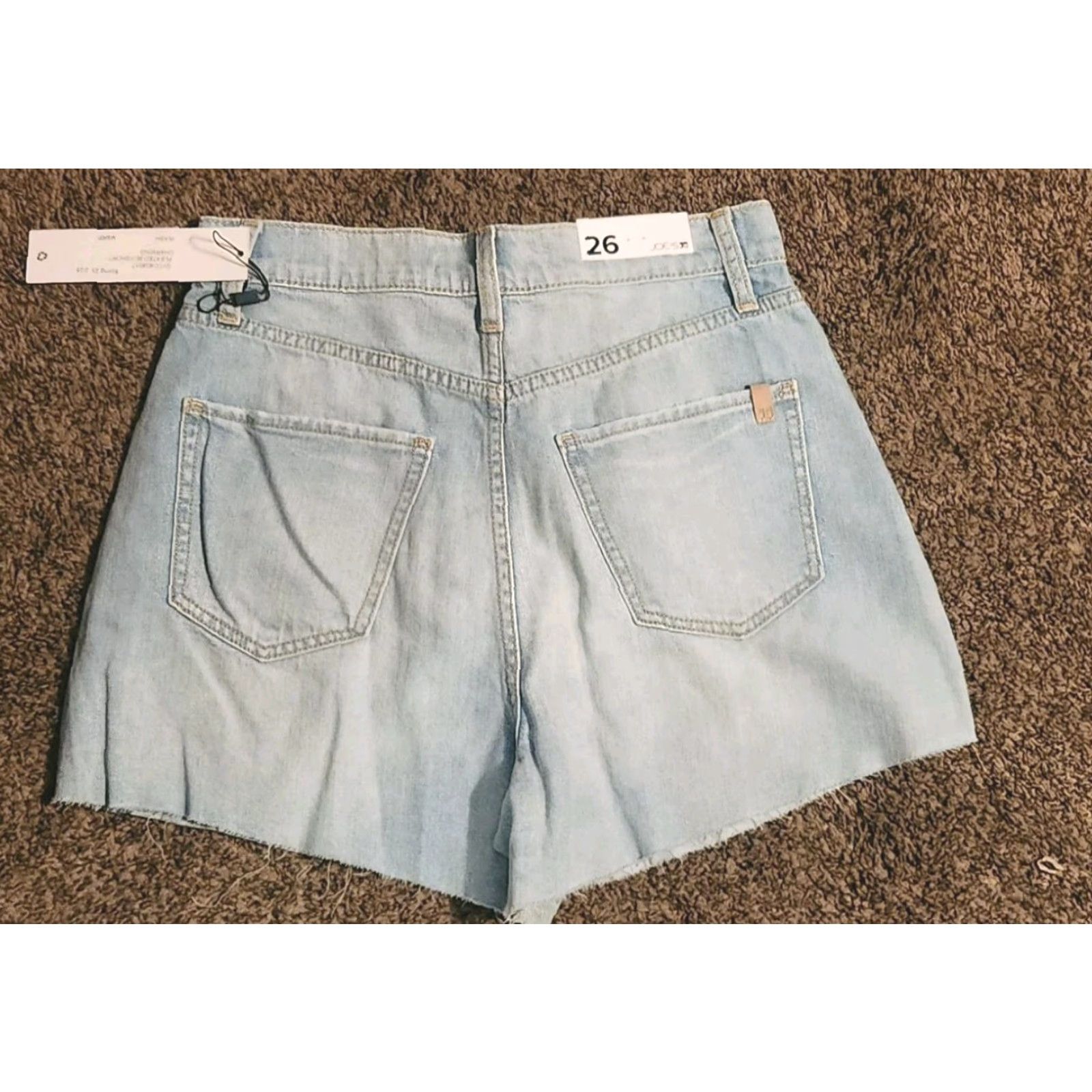 Vintage JOE'S JEANS Denim Shorts Pleated Wide-Leg 26 Blue Womens Regular Size 26 Nwts Size 26" / US 2 / IT 38 - 2 Thumbnail