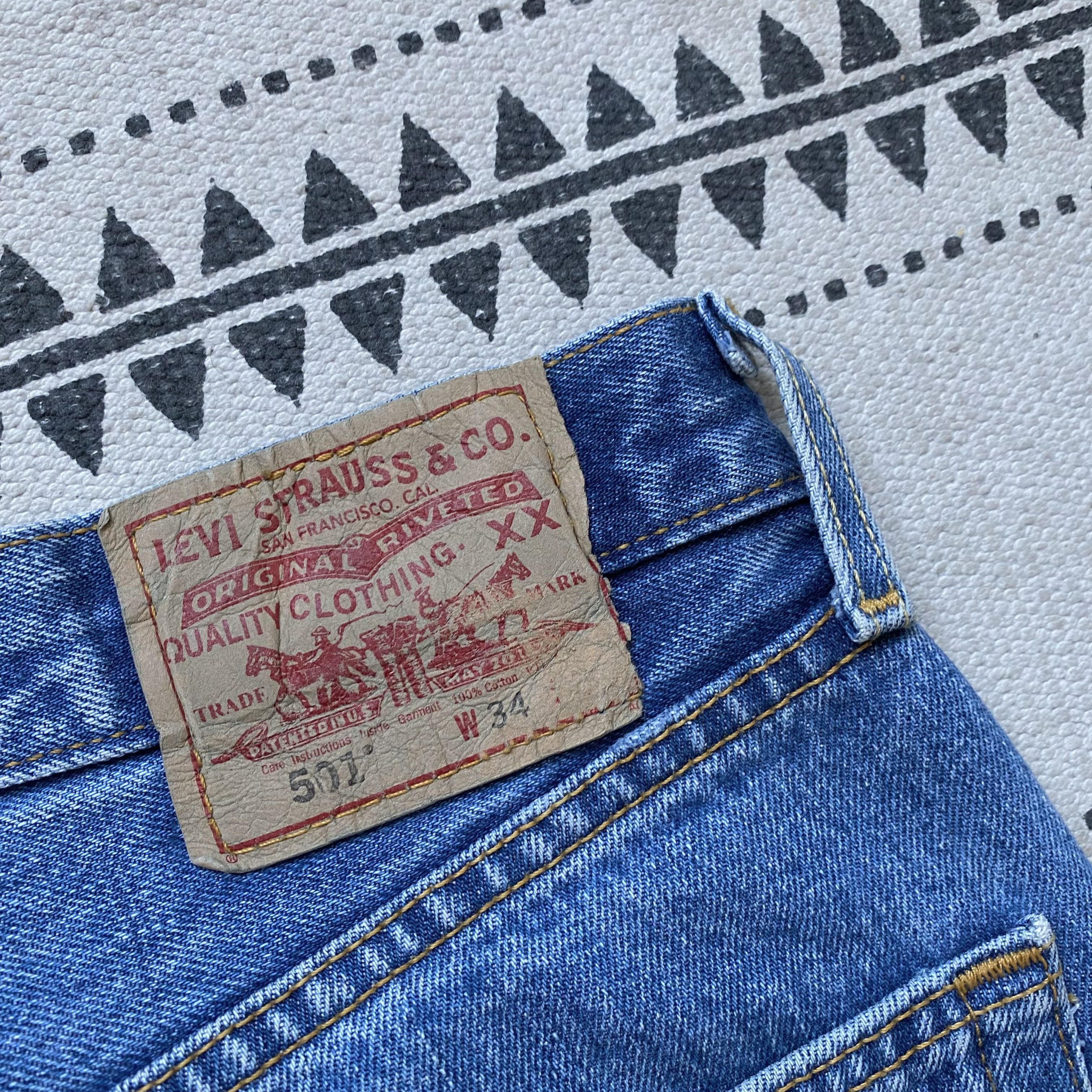 Levi's Vintage Clothing 👖 Vintage 90s Levis jeans 501 Denim pants Mde in Mexico Size US 34 / EU 50 - 9 Thumbnail