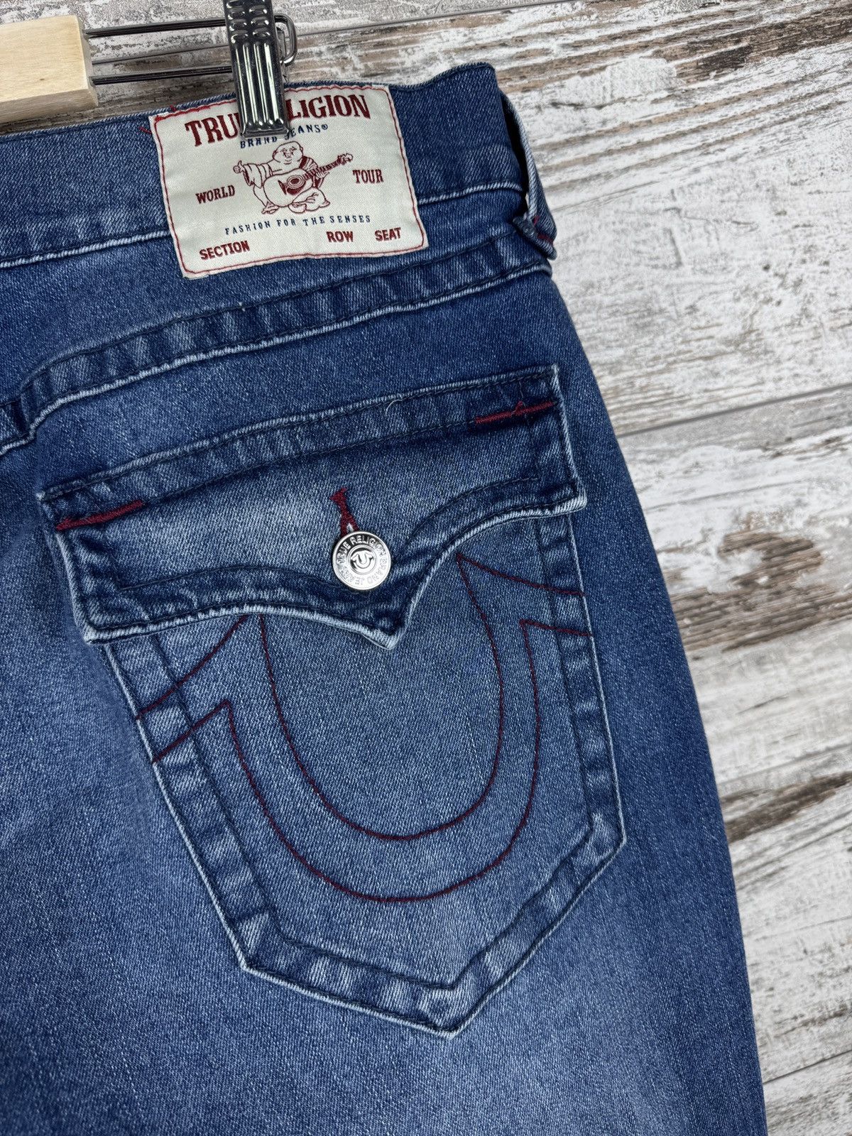 Japanese Brand × True Religion Vintage True Religion rocco relaxed skinny jeans pants denim Size US 34 / EU 50 - 13 Thumbnail